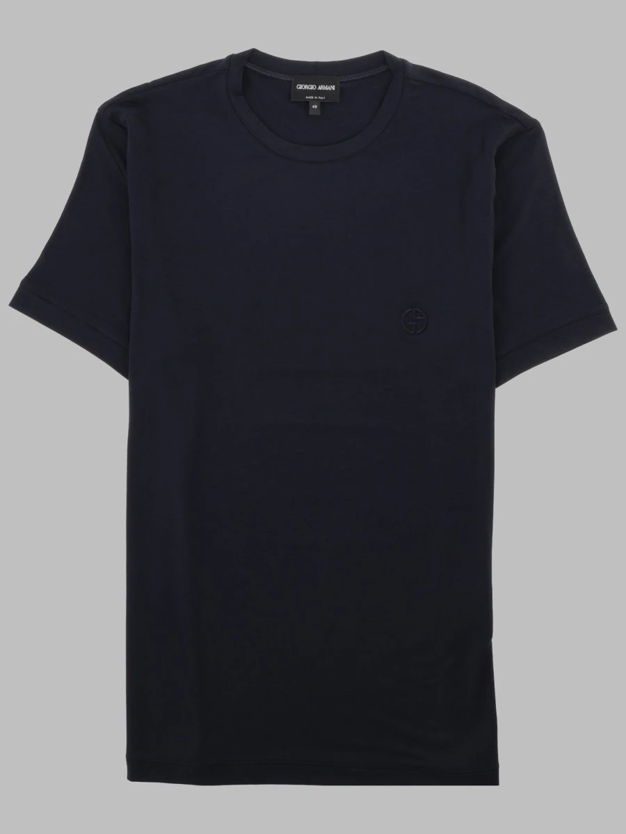 T-SHIRT GIROCOLLO IN JERSEY DI VISCOSA