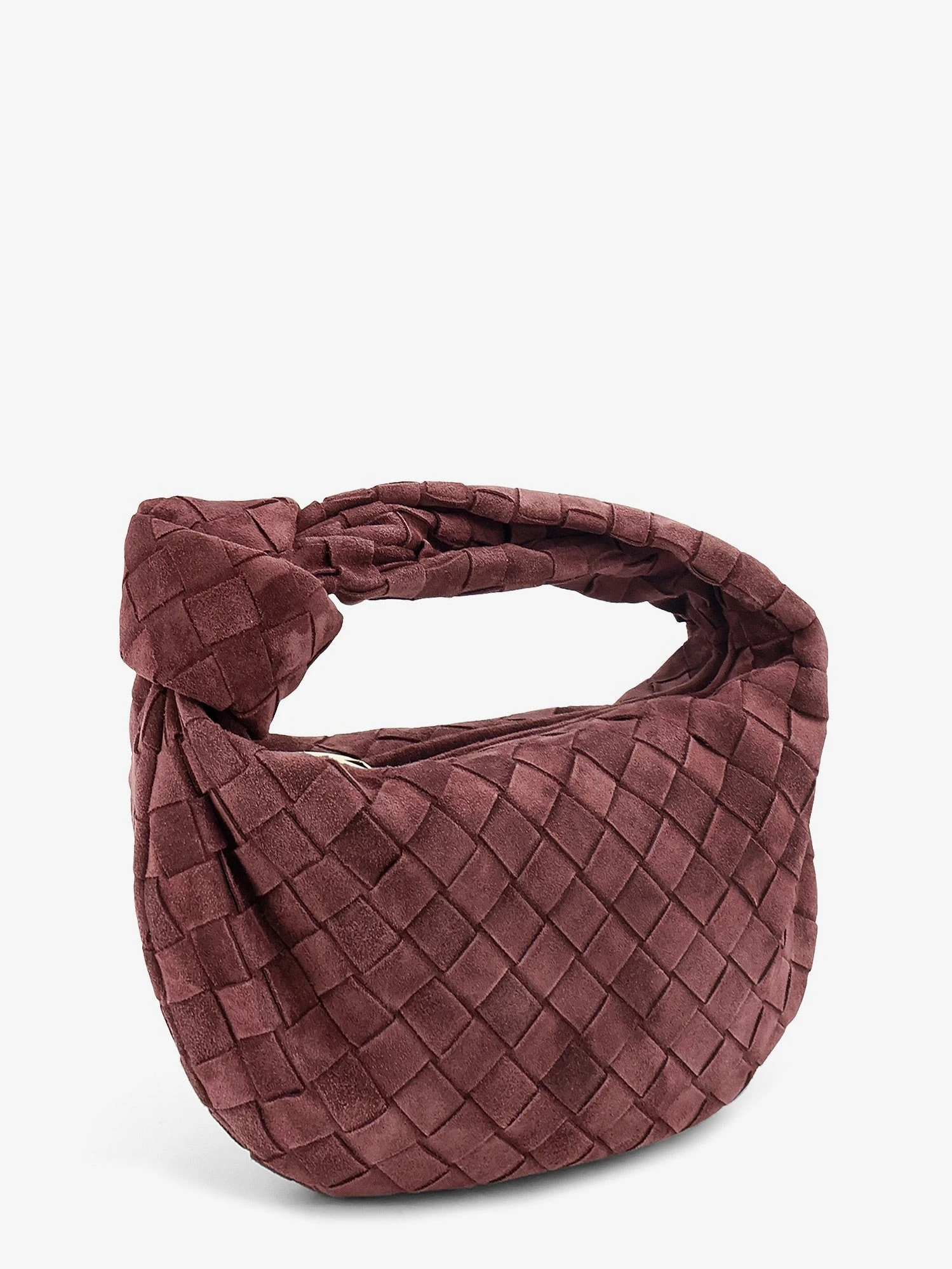 Mini Jodie Intrecciato suede handbag