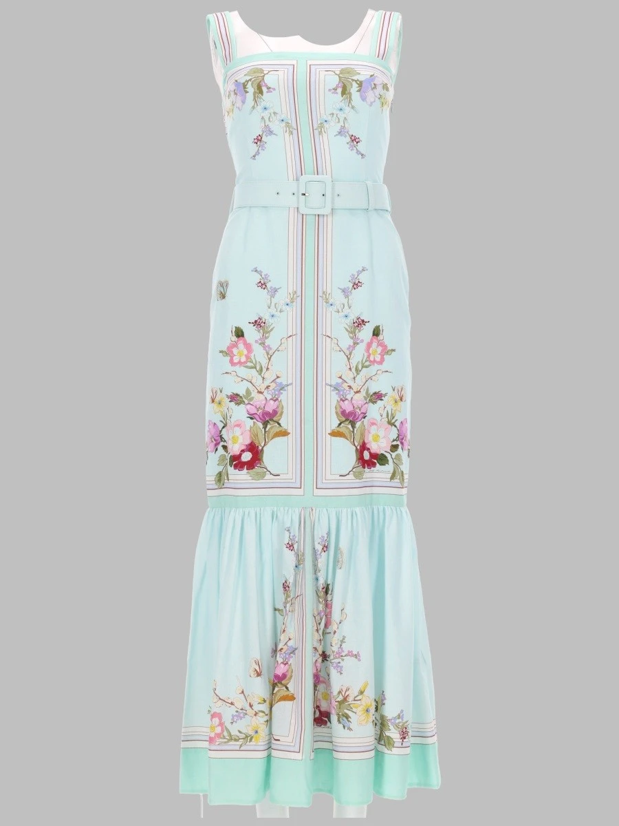 ABITO MIDI CON STAMPA FLOREALE