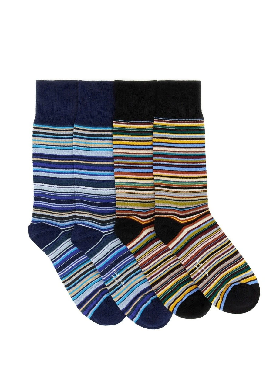 CALZINI "SIGNATURE STRIPE" SET DA 2 PAIA