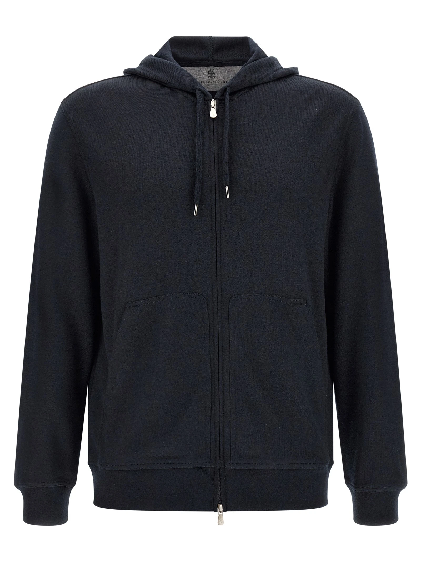 Cashmere and silk hoodie