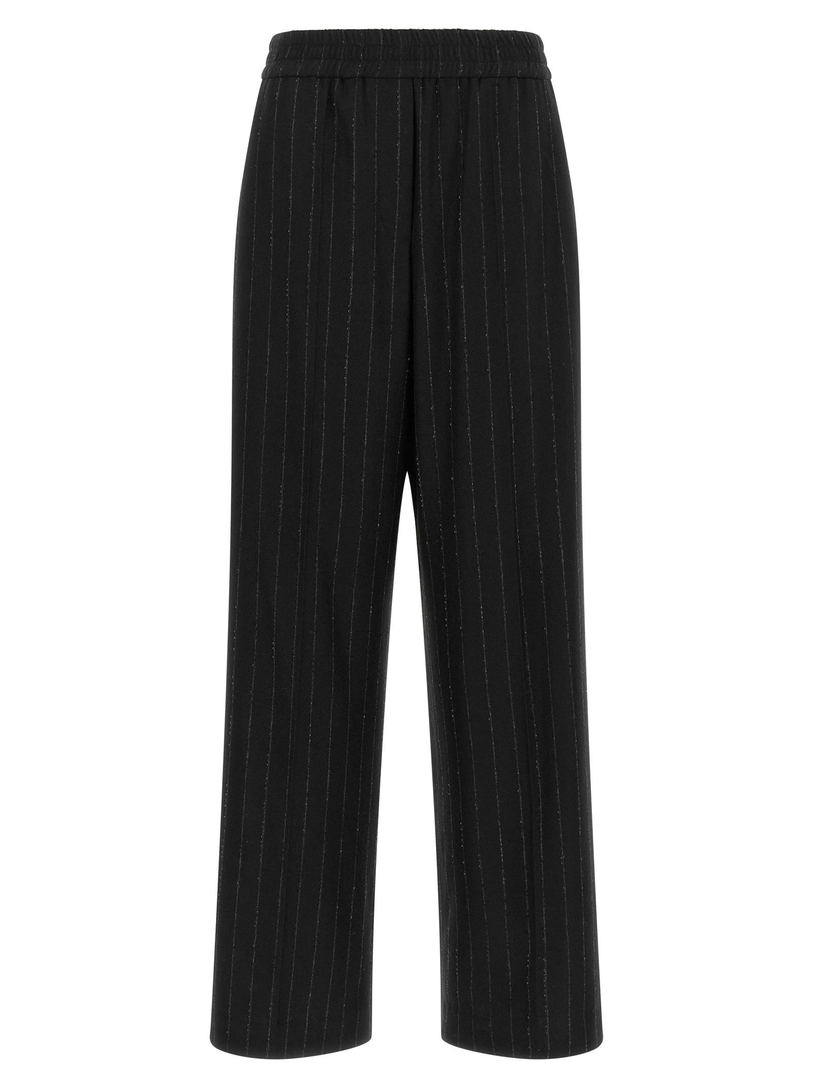Micro sequin pinstripe pants