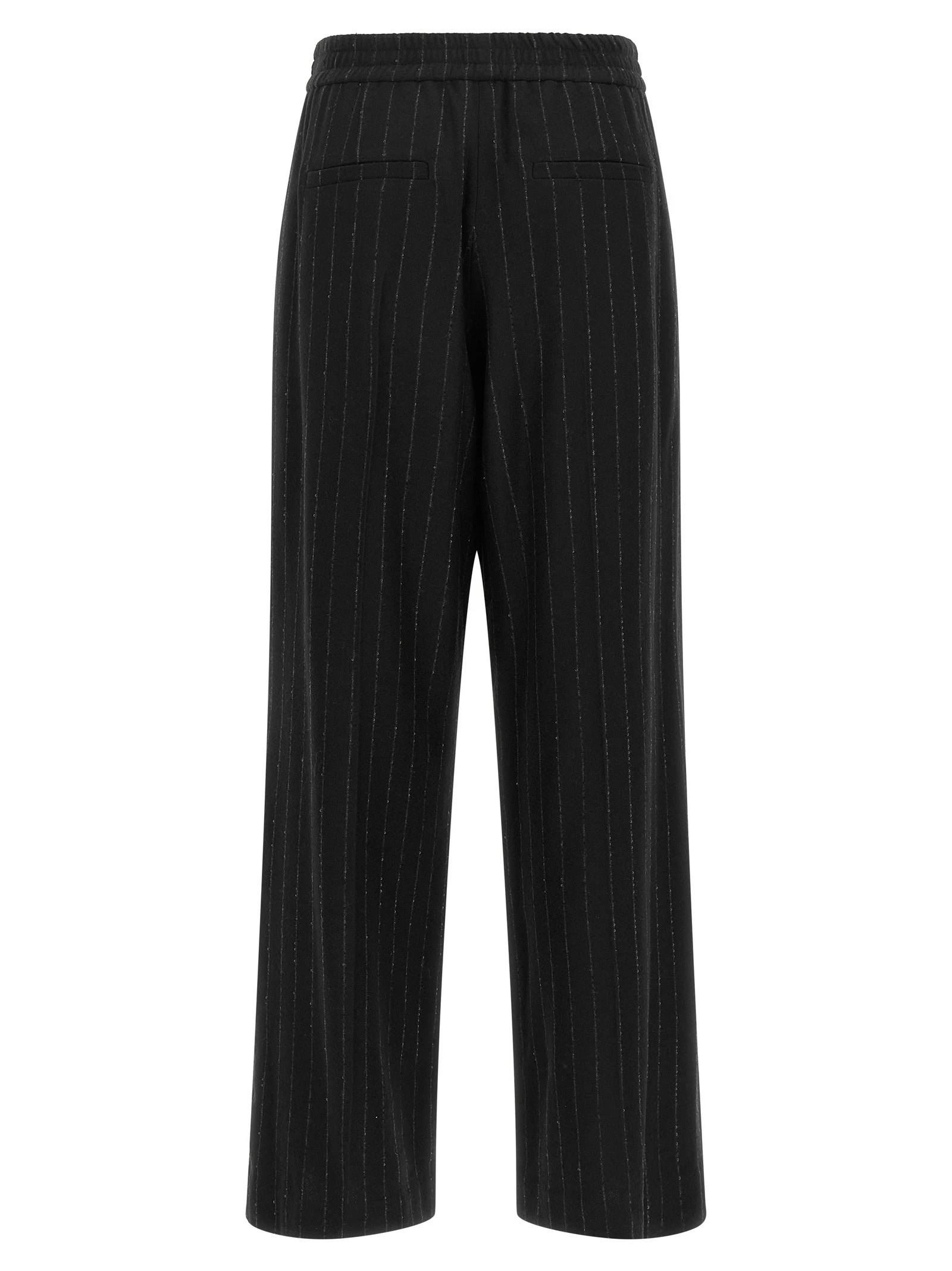 Micro sequin pinstripe pants