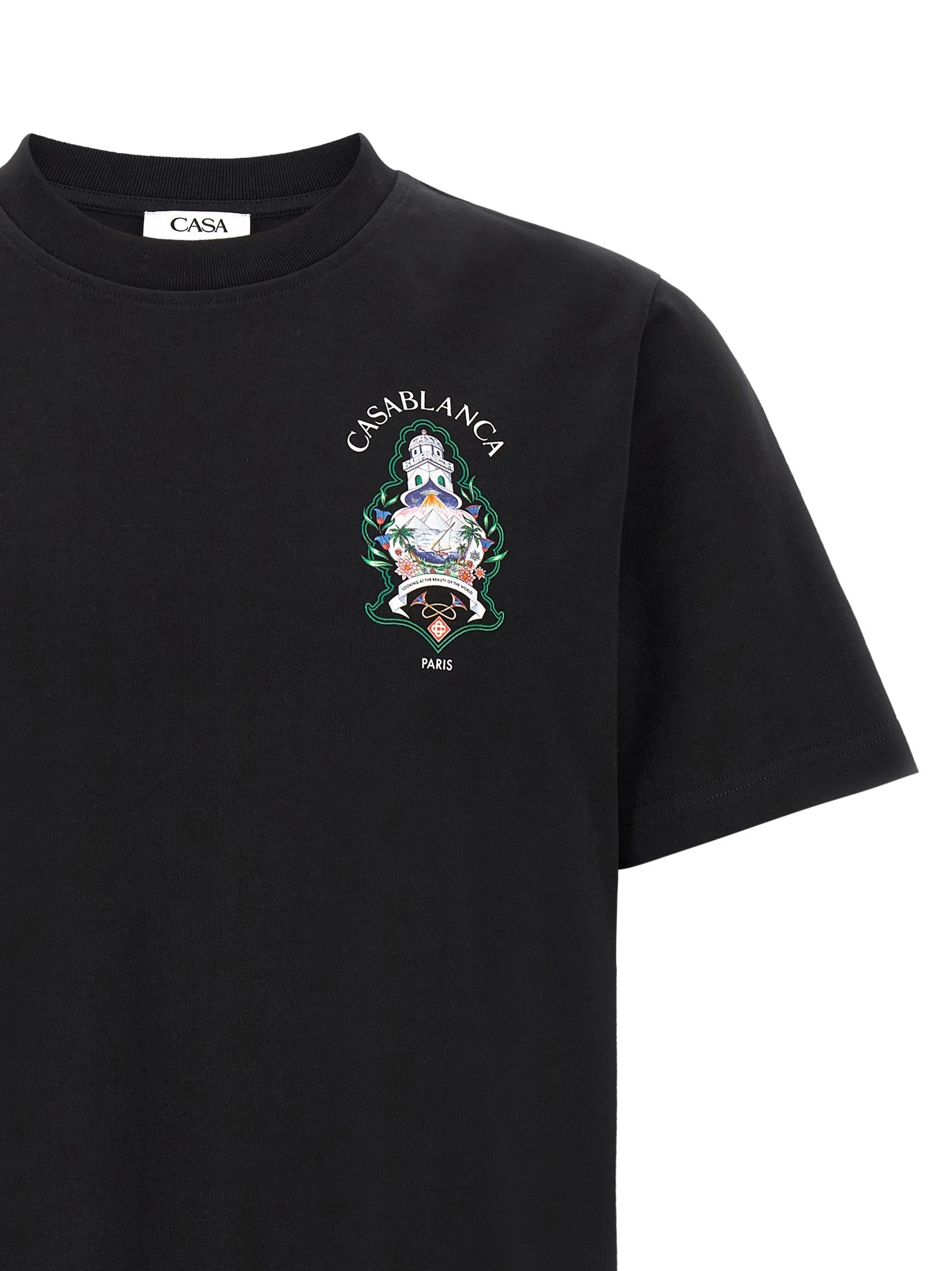 T-shirt with 'Hotel Emblem' print