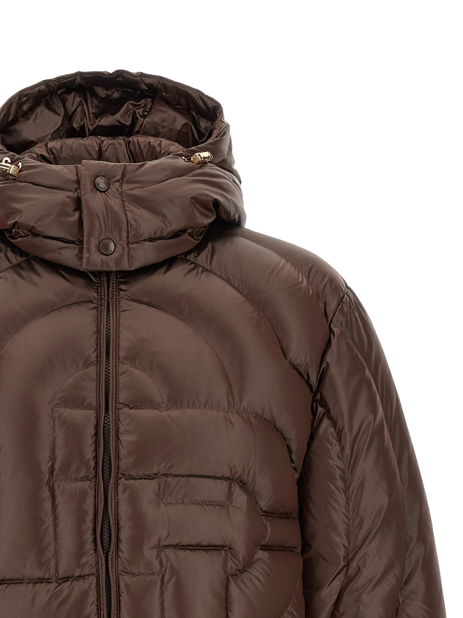 'Monogram' quilting down jacket