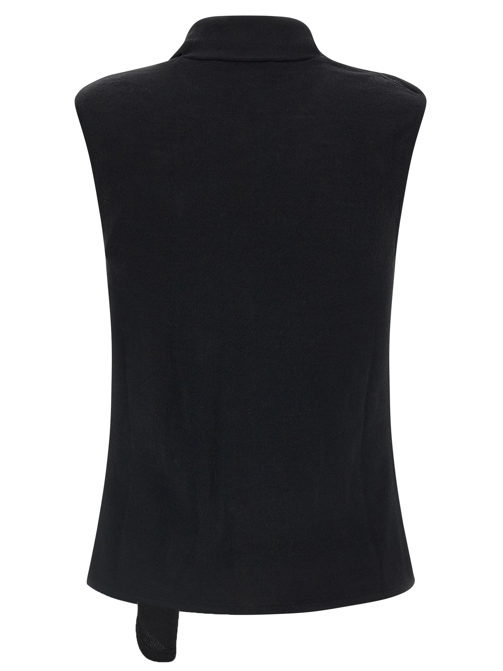 Draped panel vest