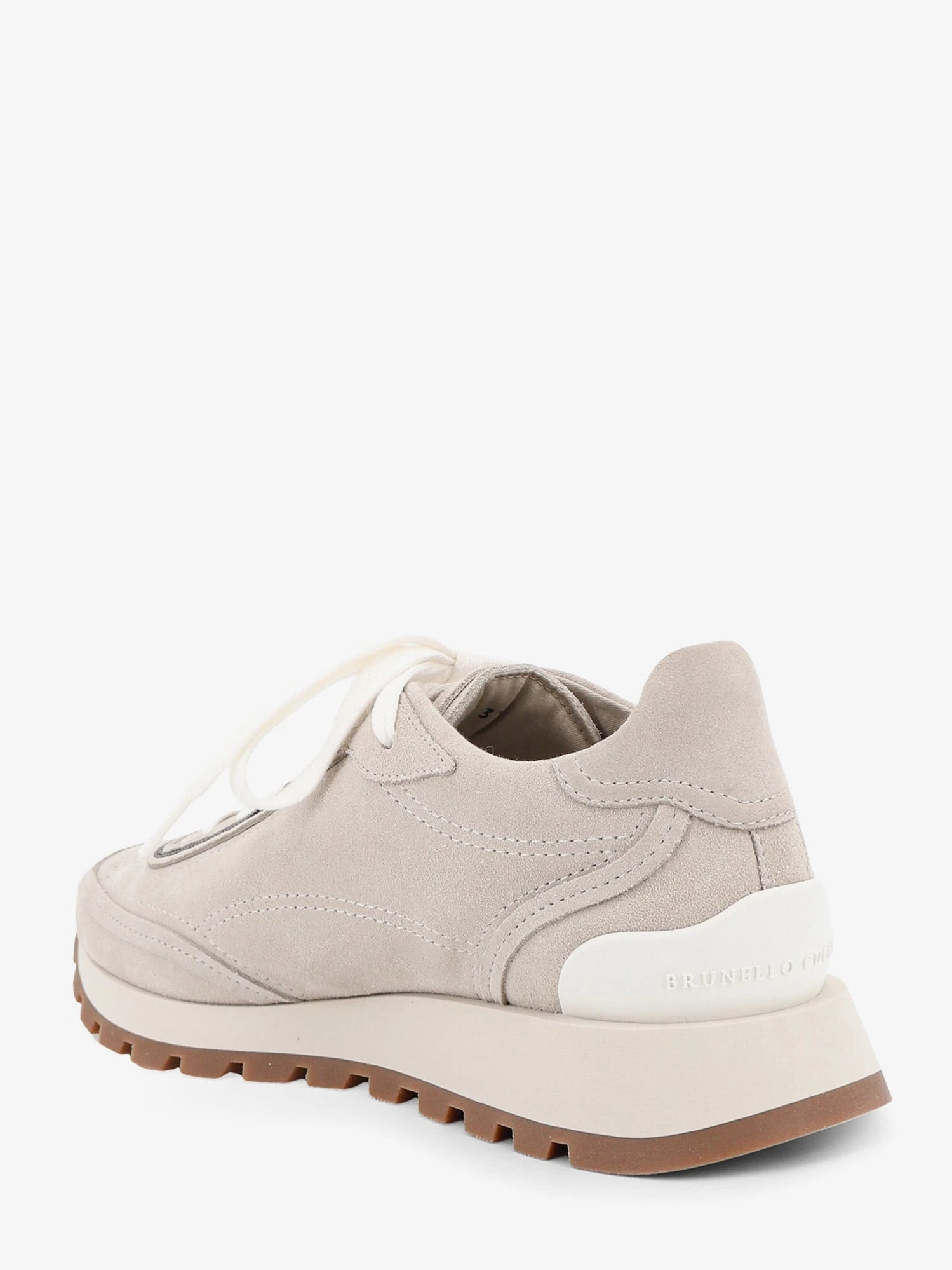 Suede sneakers with Monili embellishment