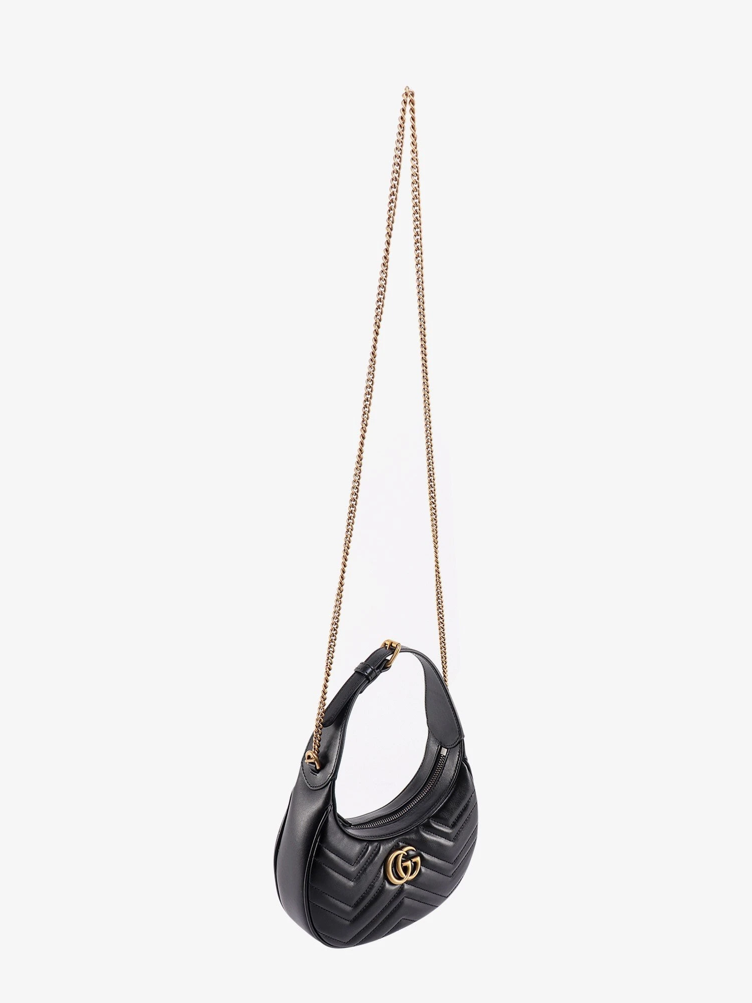 GG Marmont quilted leather shoulder bag with metal GG logo