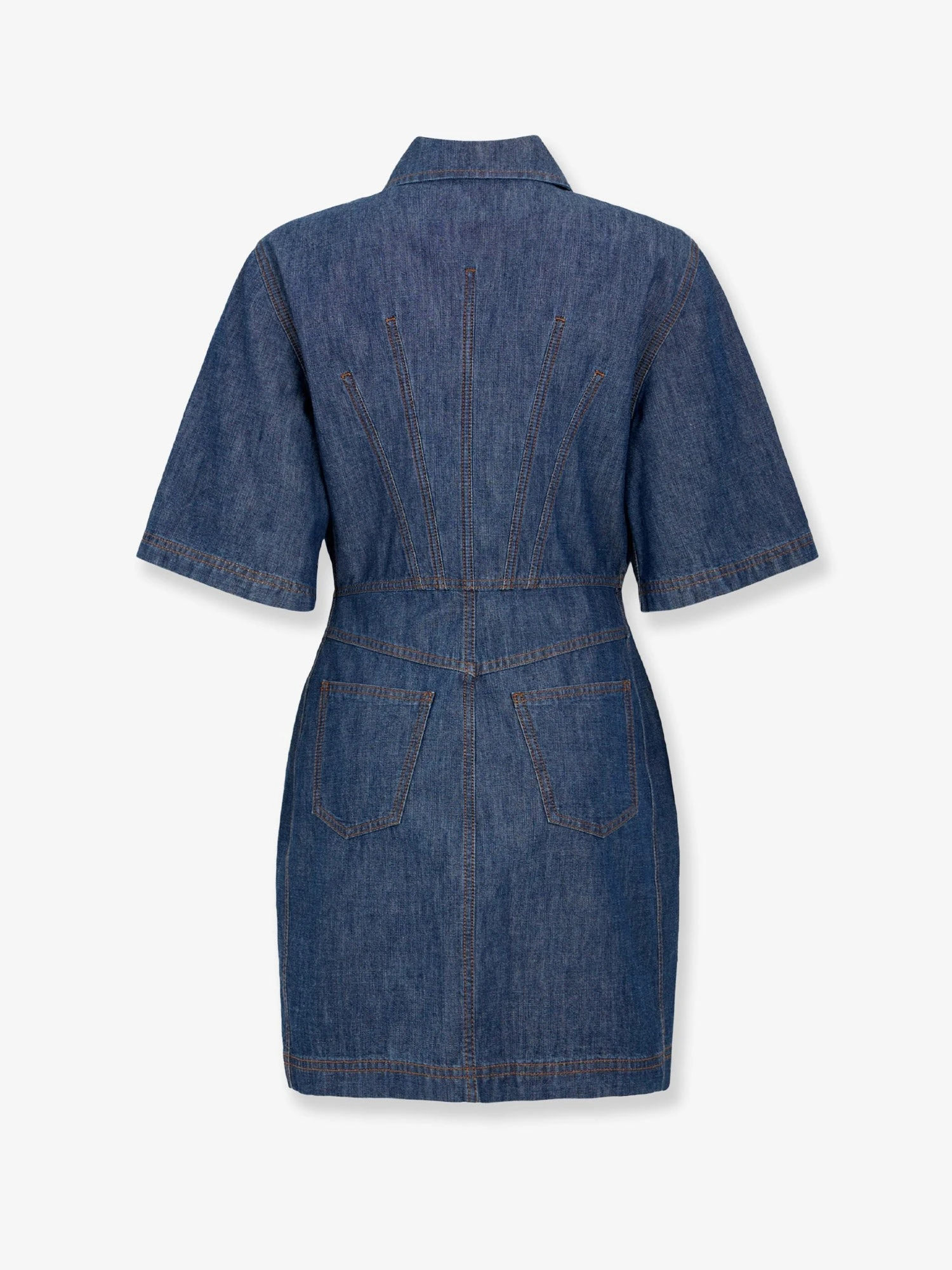 Chambray Denim Chemisier Dress