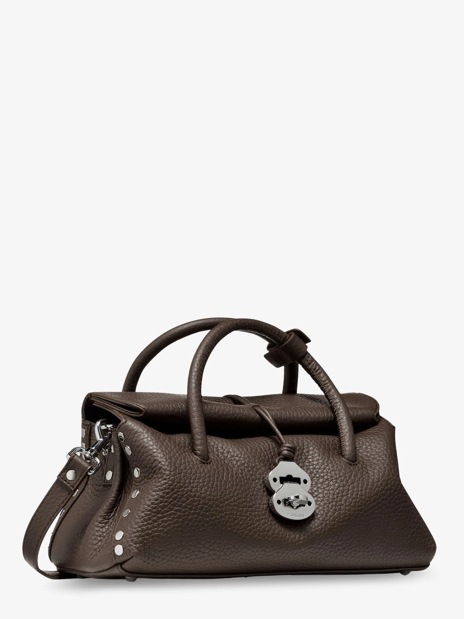Dotta® Small Hammered Leather crossbody bag