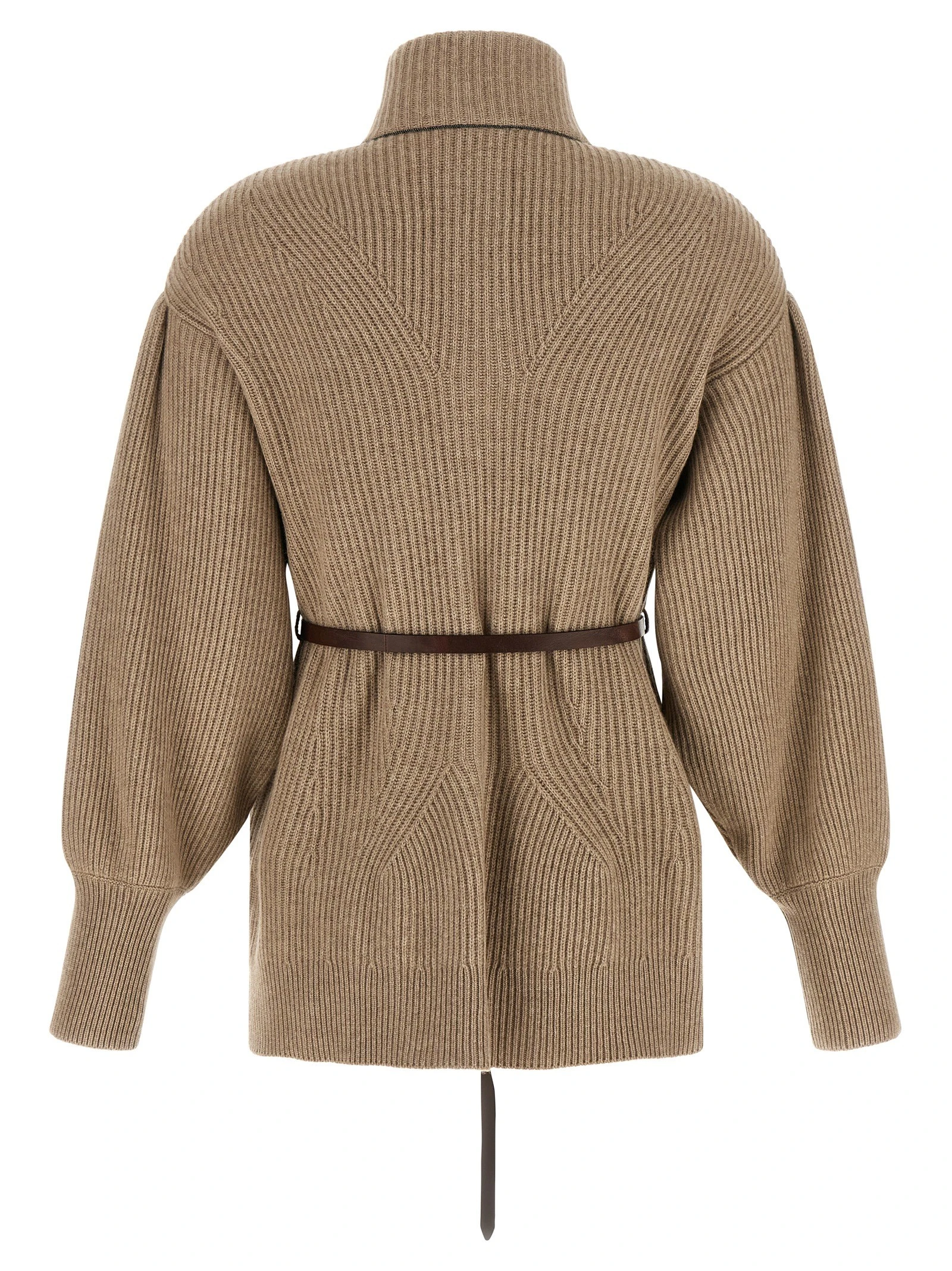 English half-ribbed cardigan