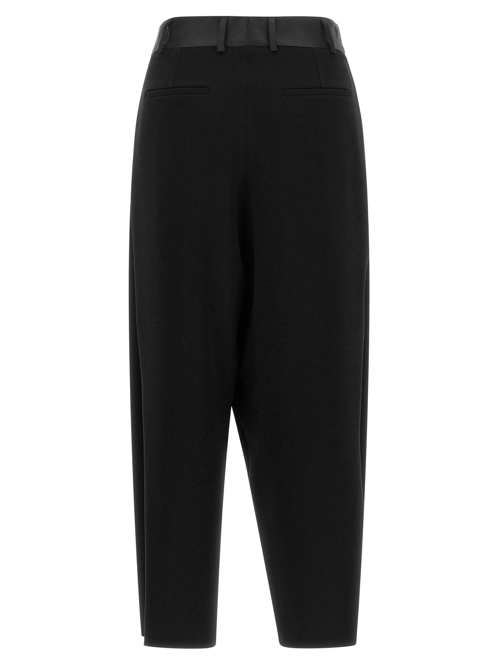 Asymmetrical panel pants