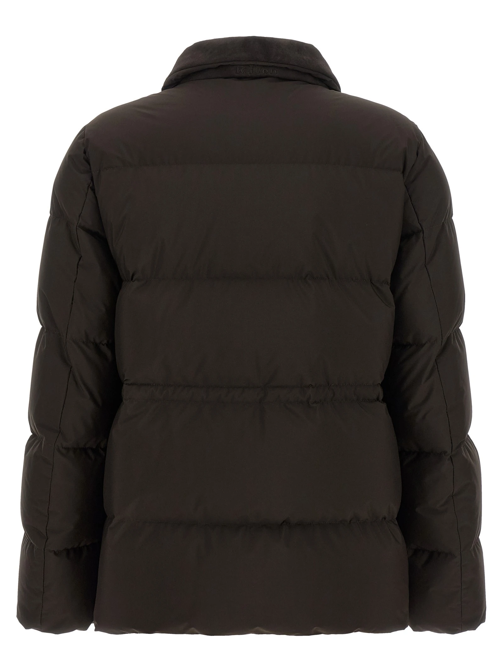 Drawstring down jacket