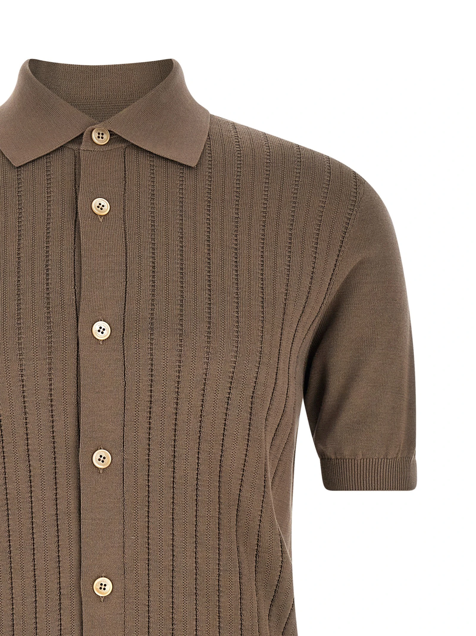 Operated ribbed shirt