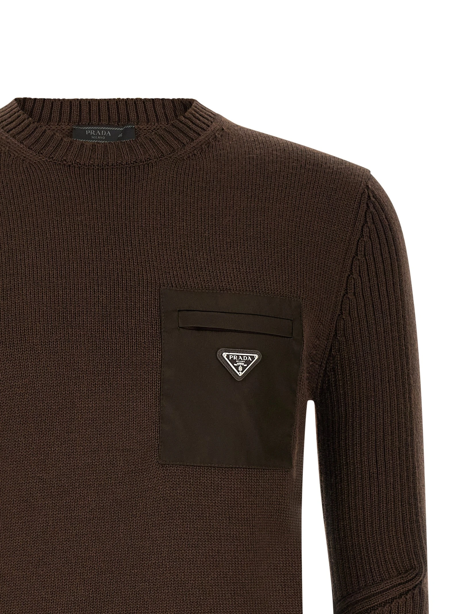 'Re-Nylon' Pocket Sweater