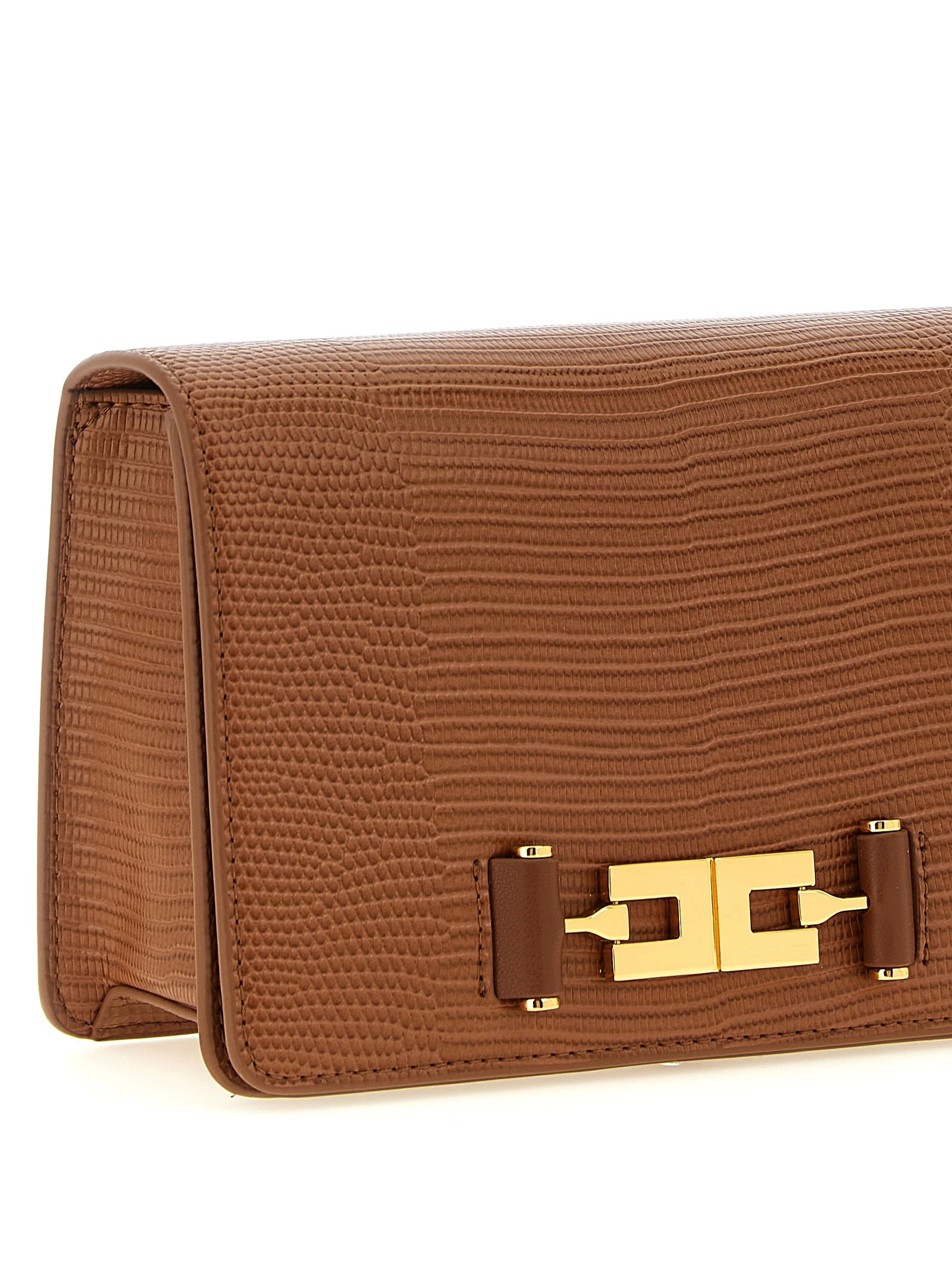 Lizard print crossbody bag