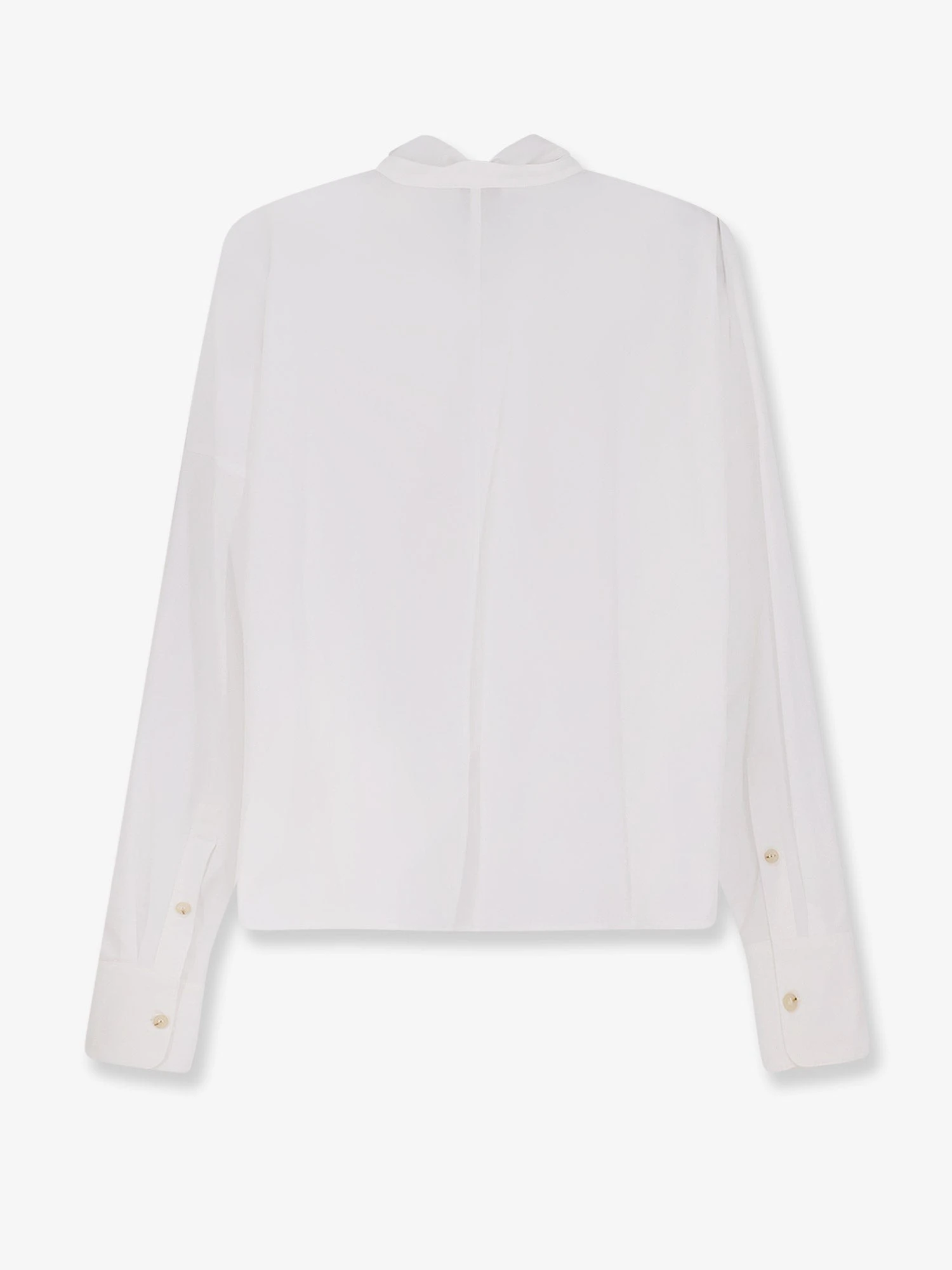 Cotton shirt with bow