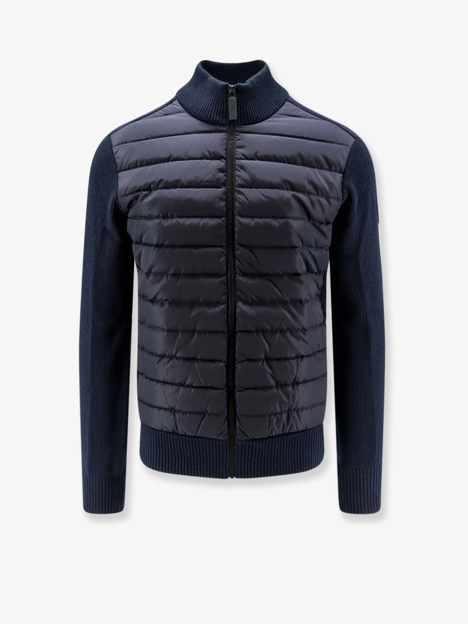 Hybridge technical fabric and nylon jacket