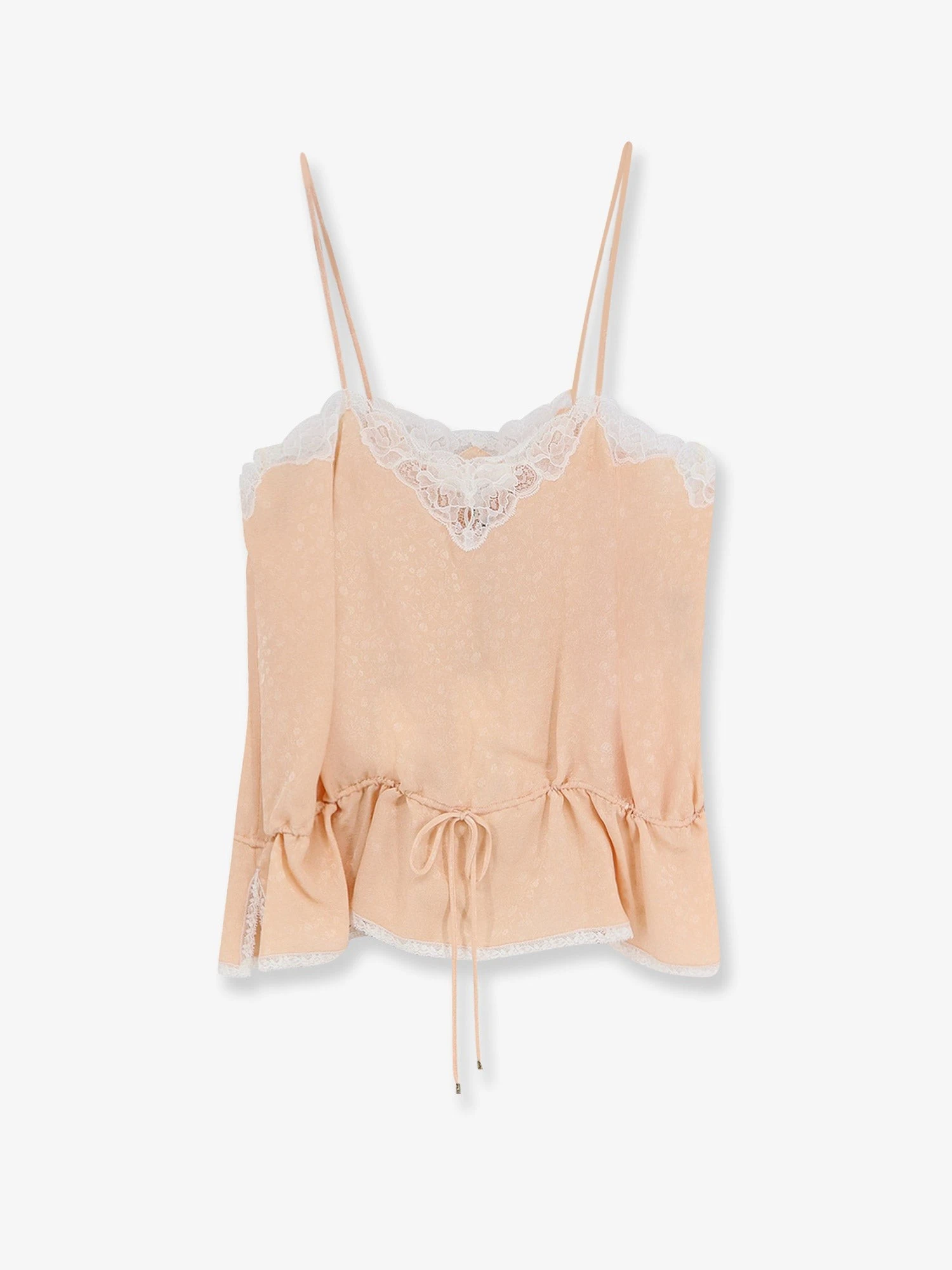 Printed silk top