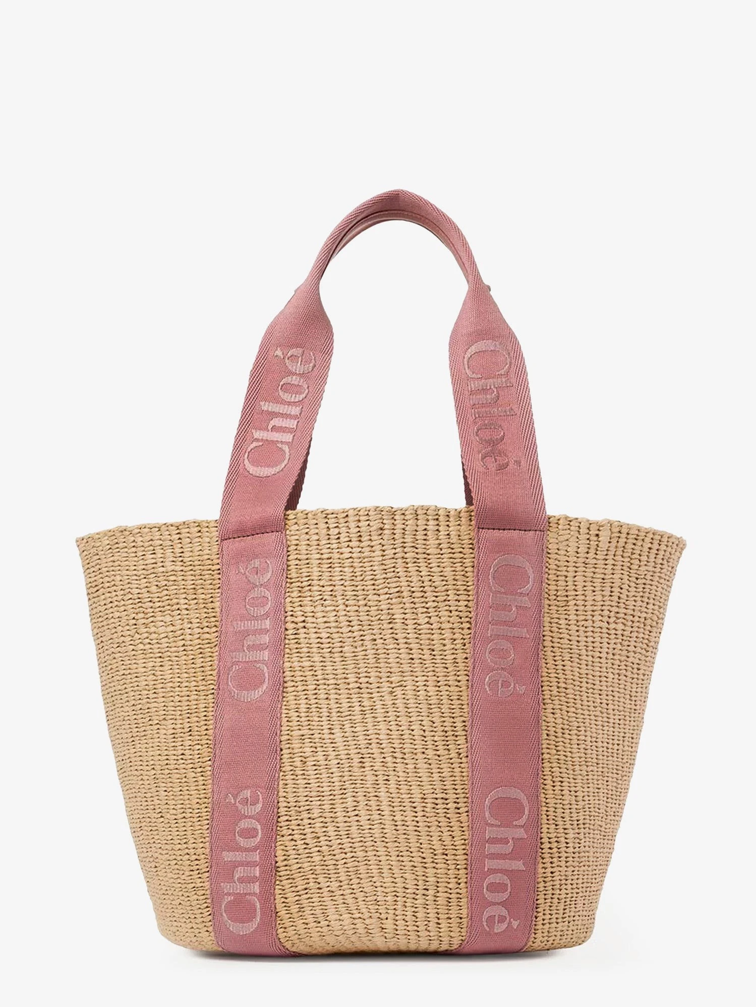 Woody Raffia Shoulder Bag