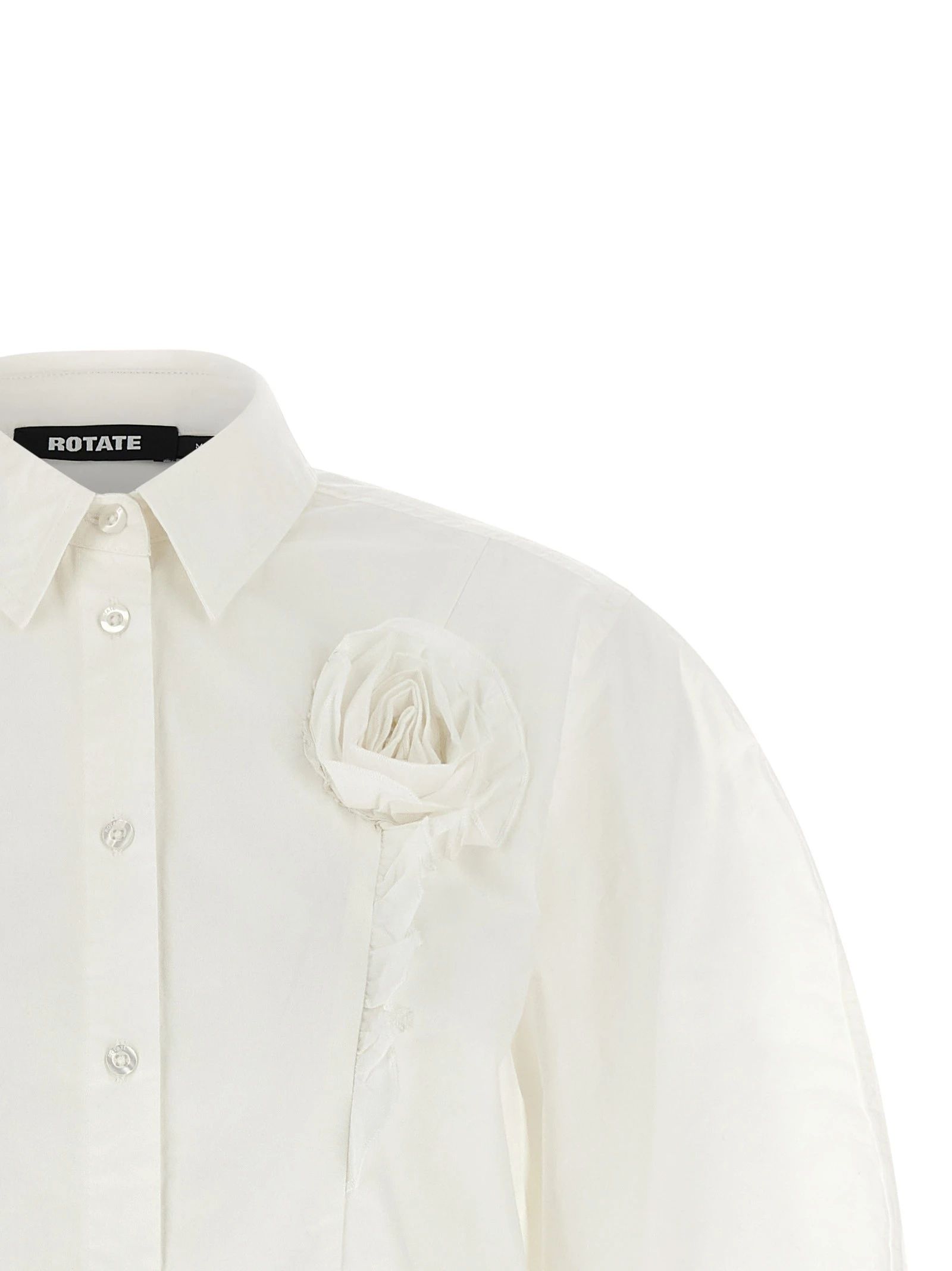 3D floral detail shirt