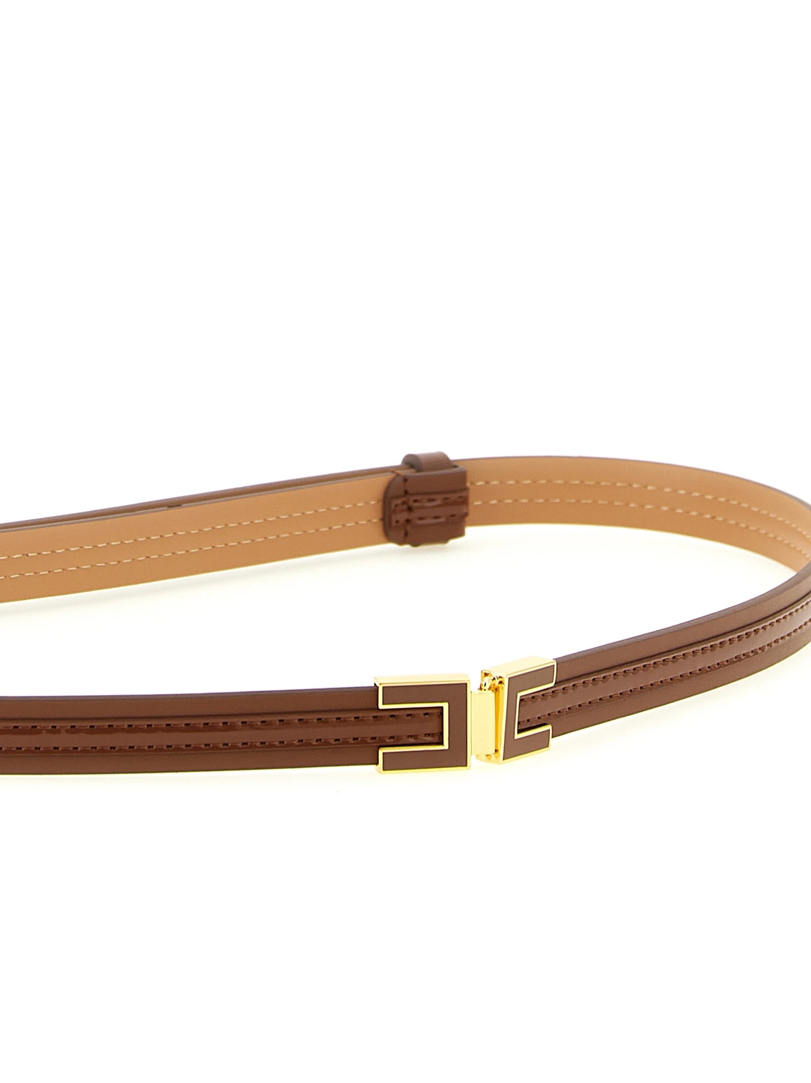 Logo buckle belt
