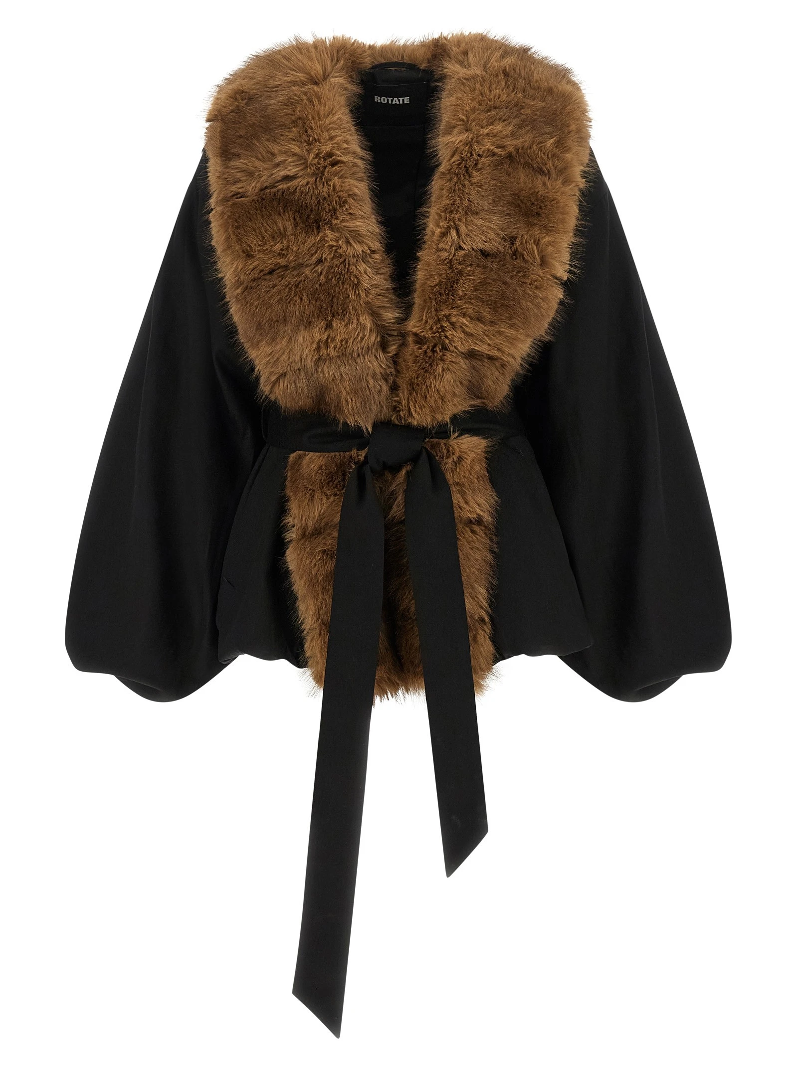 'Faux Fur Collar' jacket