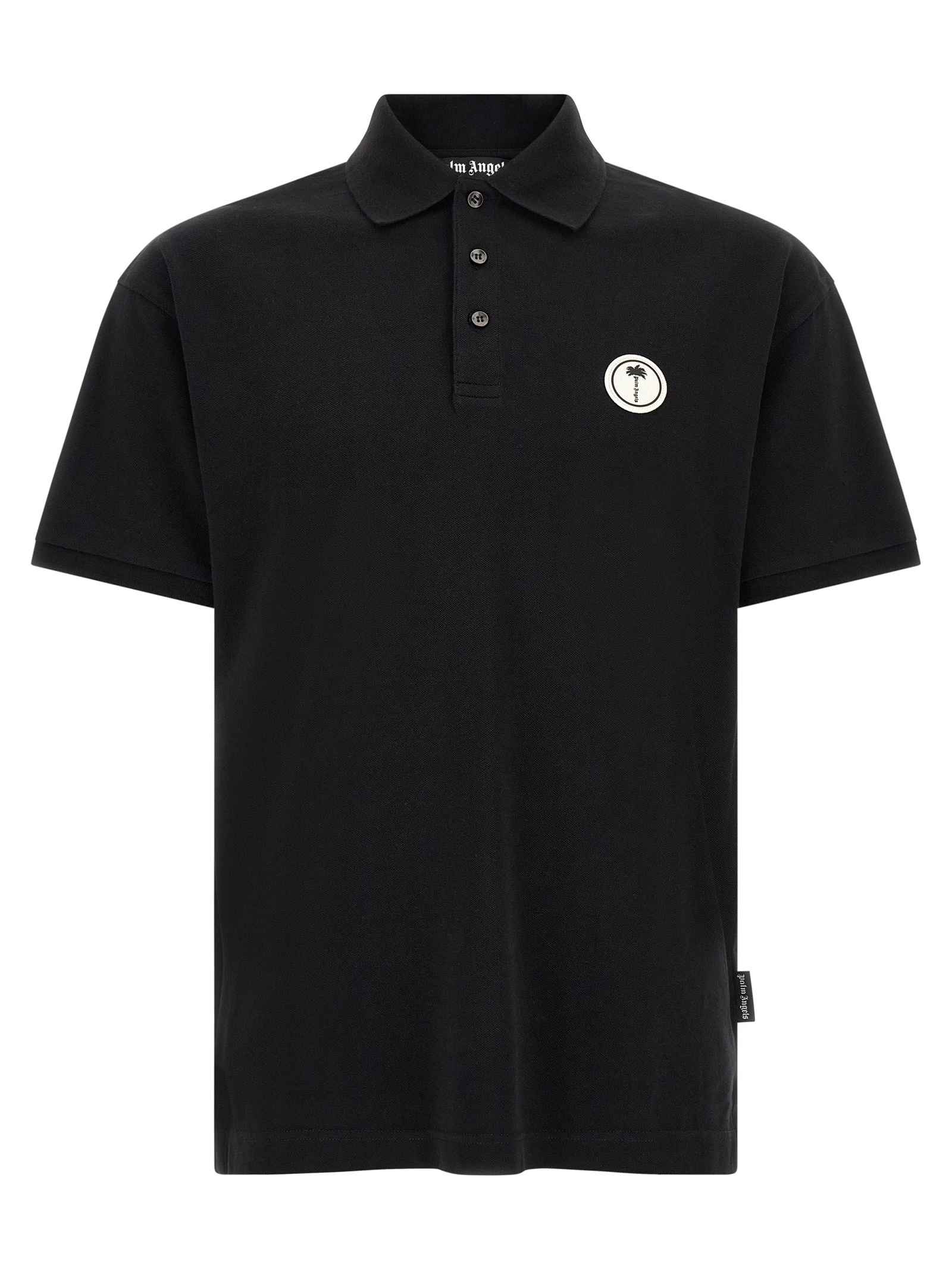 Logo patch polo shirt