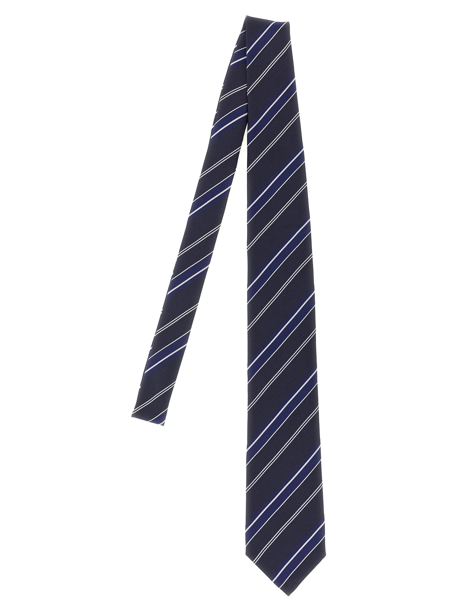 Diagonal striped tie