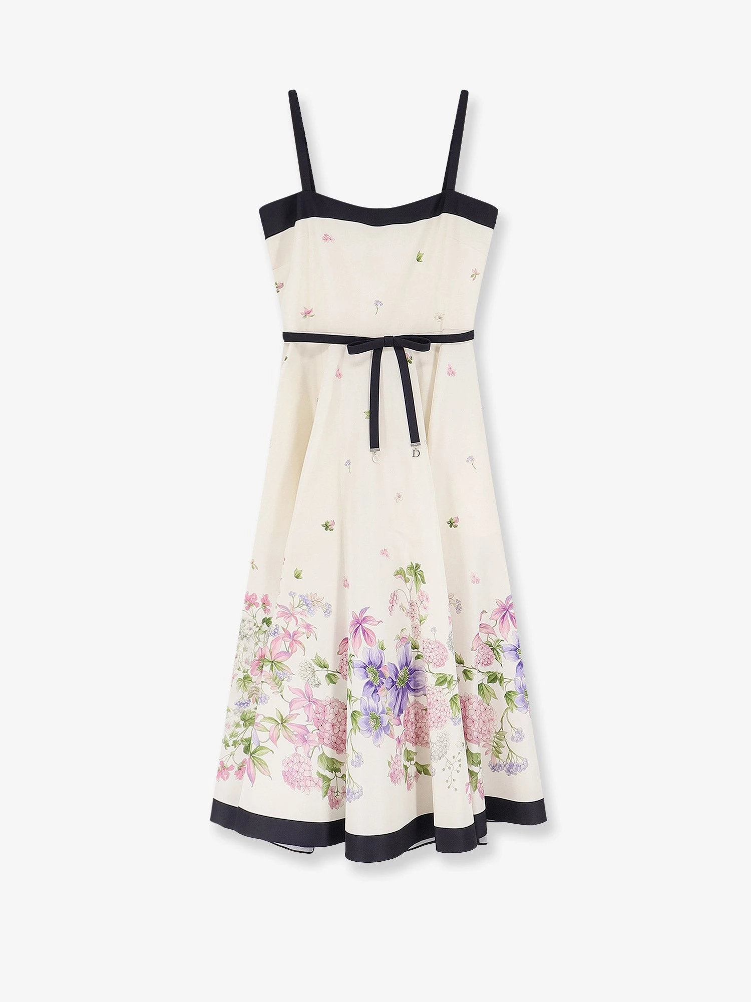 Silk dress with multicolor print