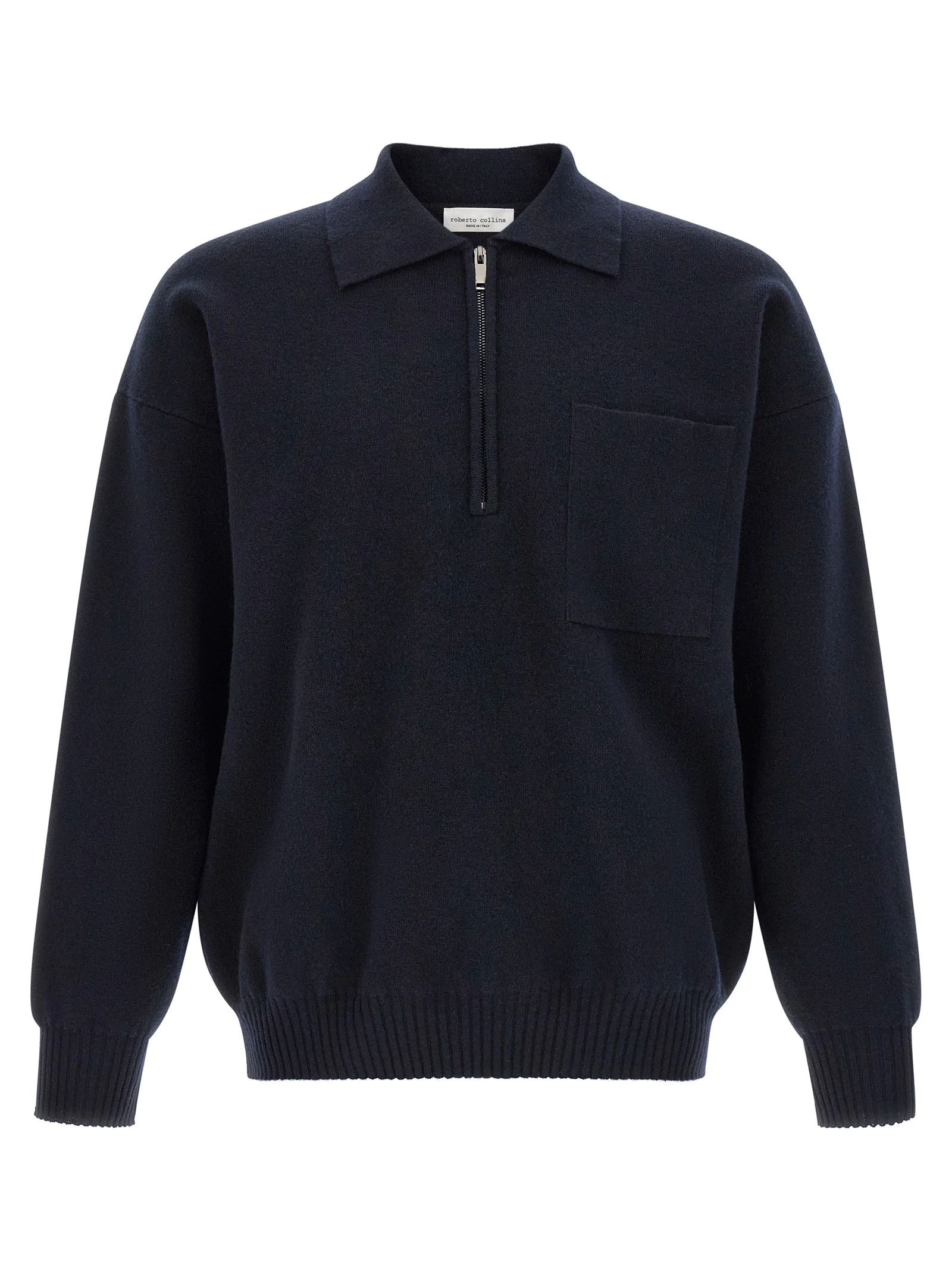 Merino wool polo shirt