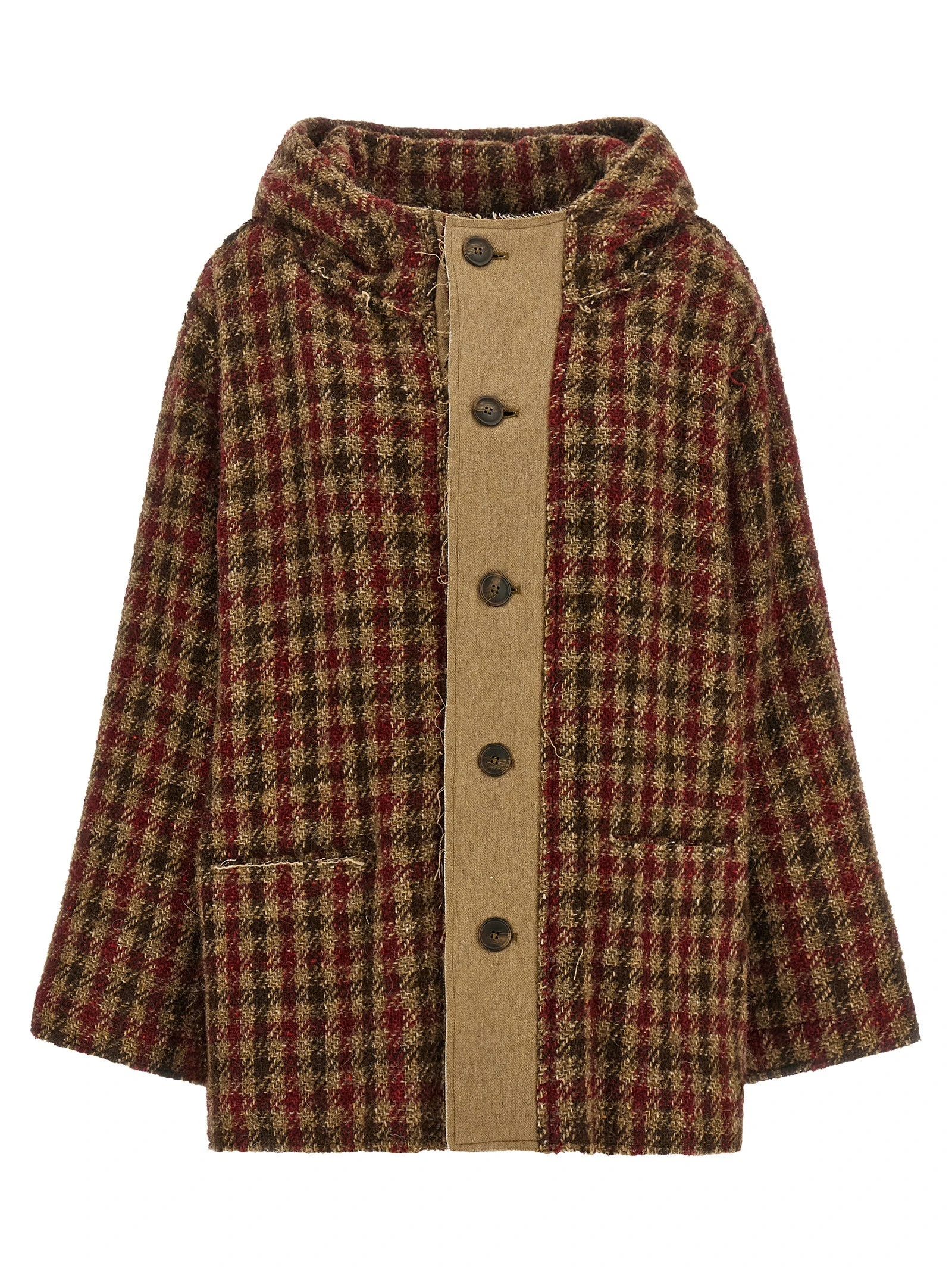 Houndstooth check jacket