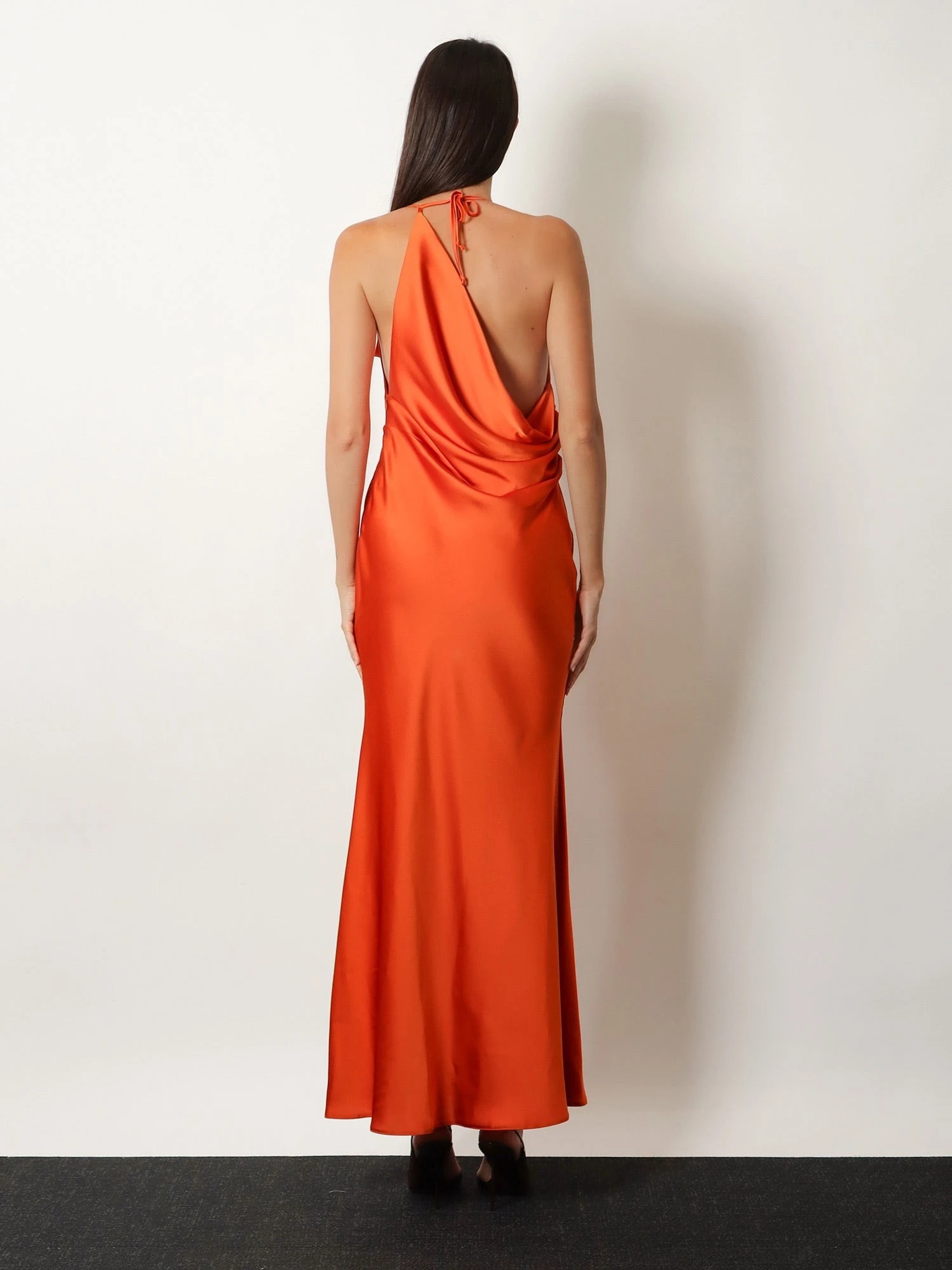 Satin long dress