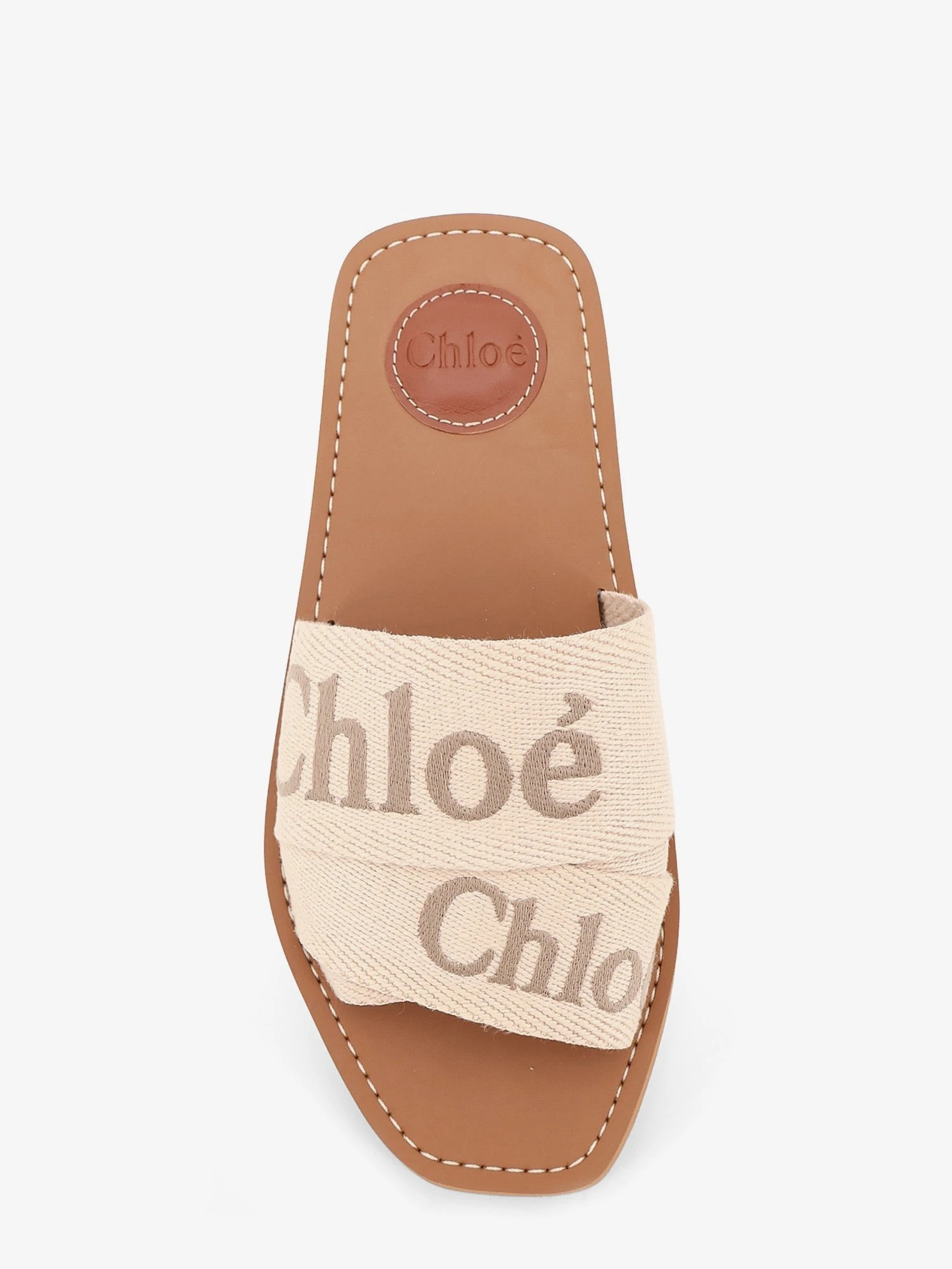 Woody linen sandals