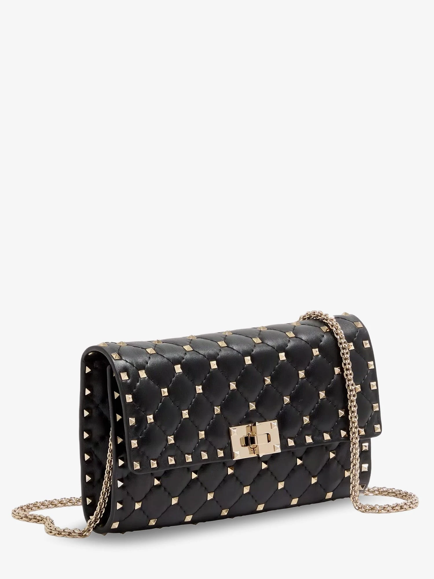 Rockstud Spike leather shoulder bag with iconic all-over studs