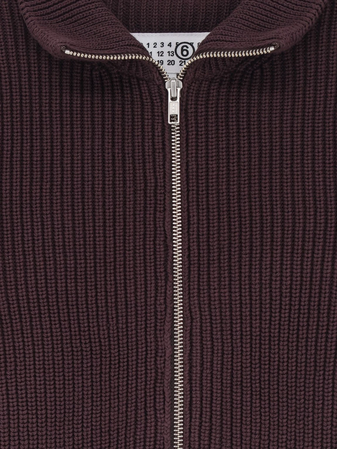 Ribbed cotton cardigan