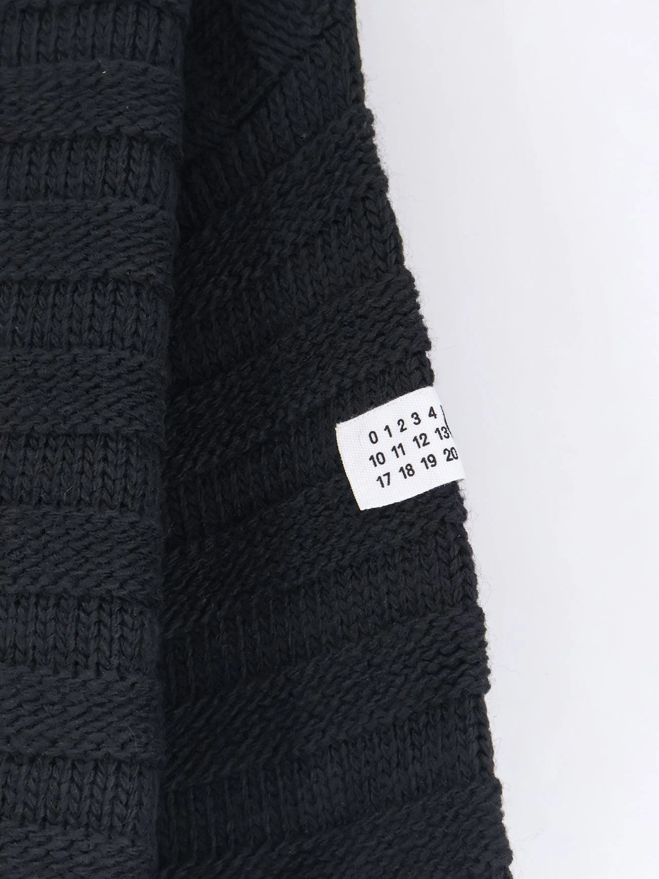 Destroyed effect wool blend sweater
