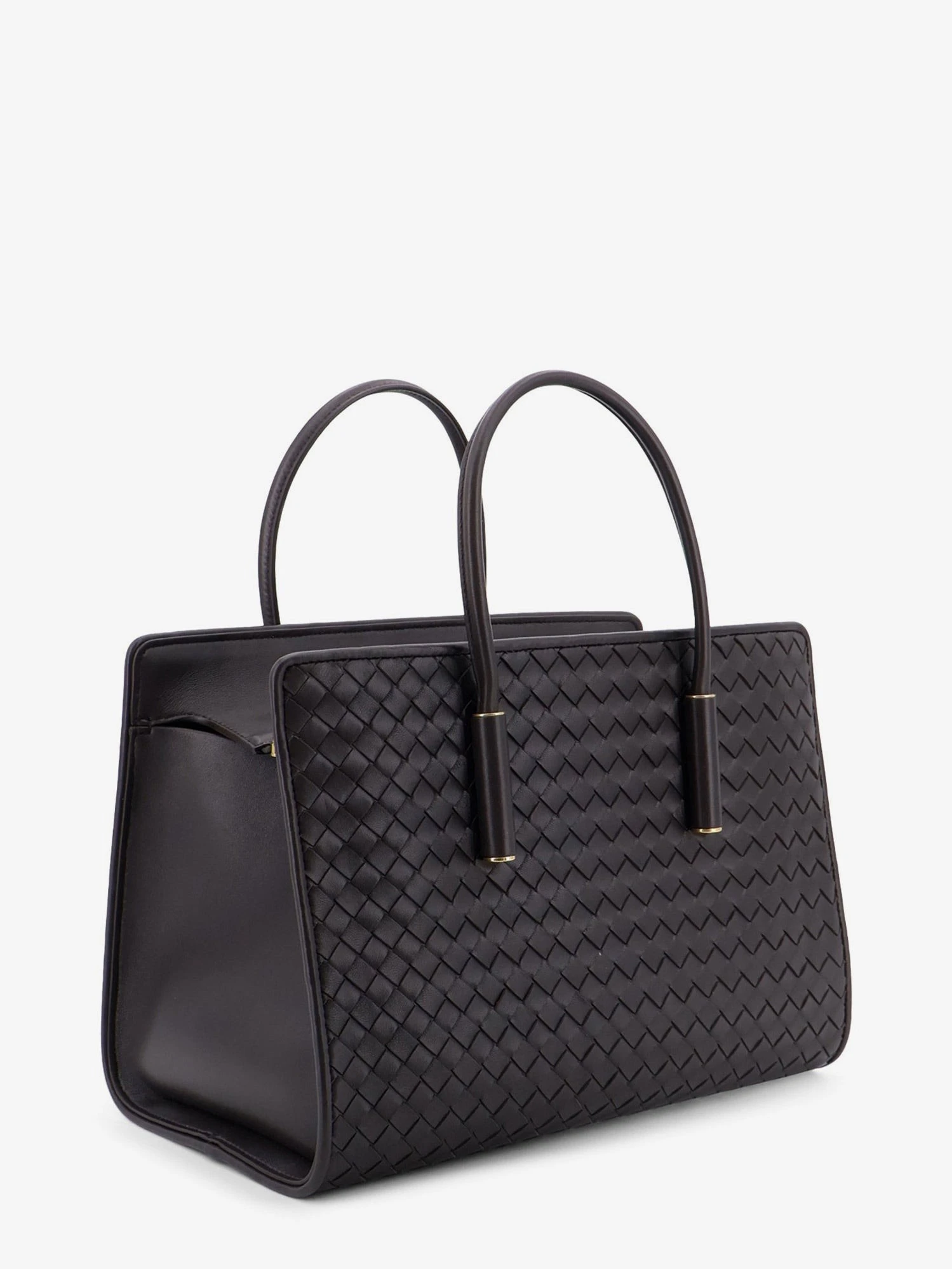 Barbara leather handbag with Intrecciato motif