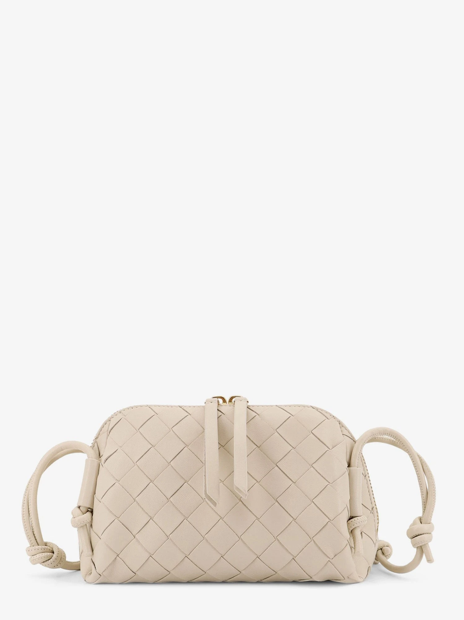 Concert Pouch leather crossbody bag with Intrecciato motif
