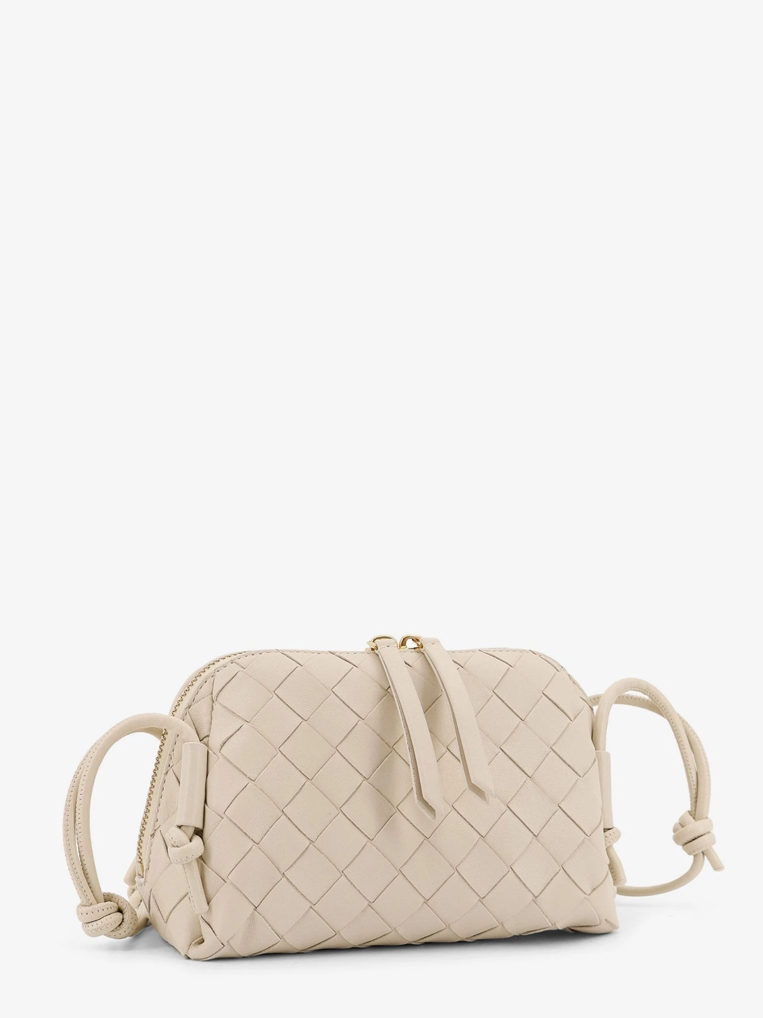 Concert Pouch leather crossbody bag with Intrecciato motif
