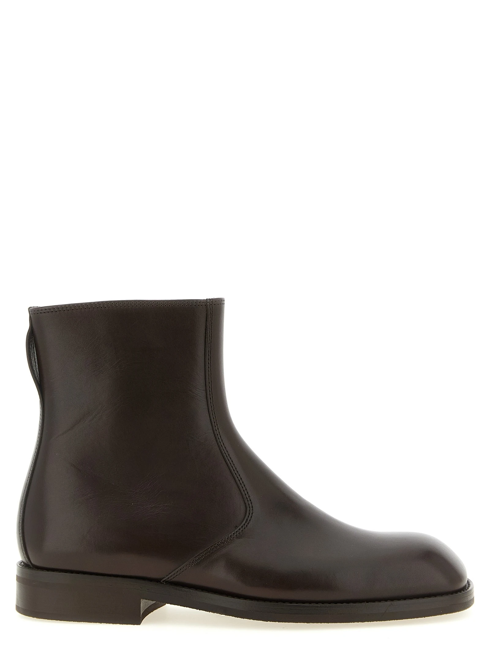 Zip ankle boots