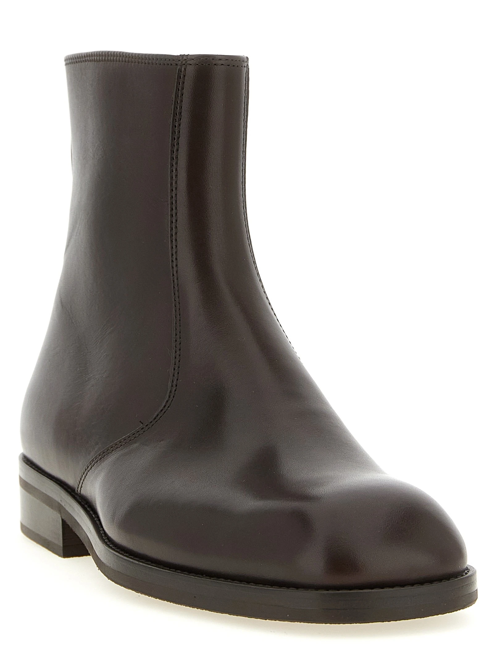 Zip ankle boots