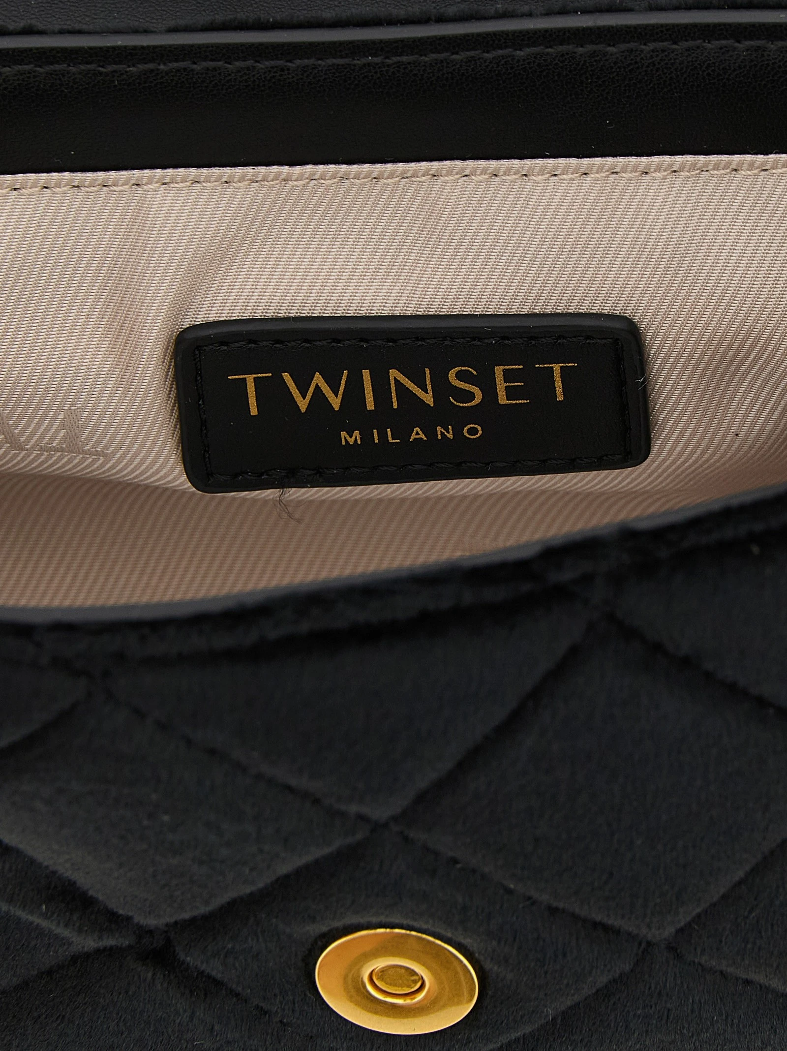 Shaved velvet shoulder strap