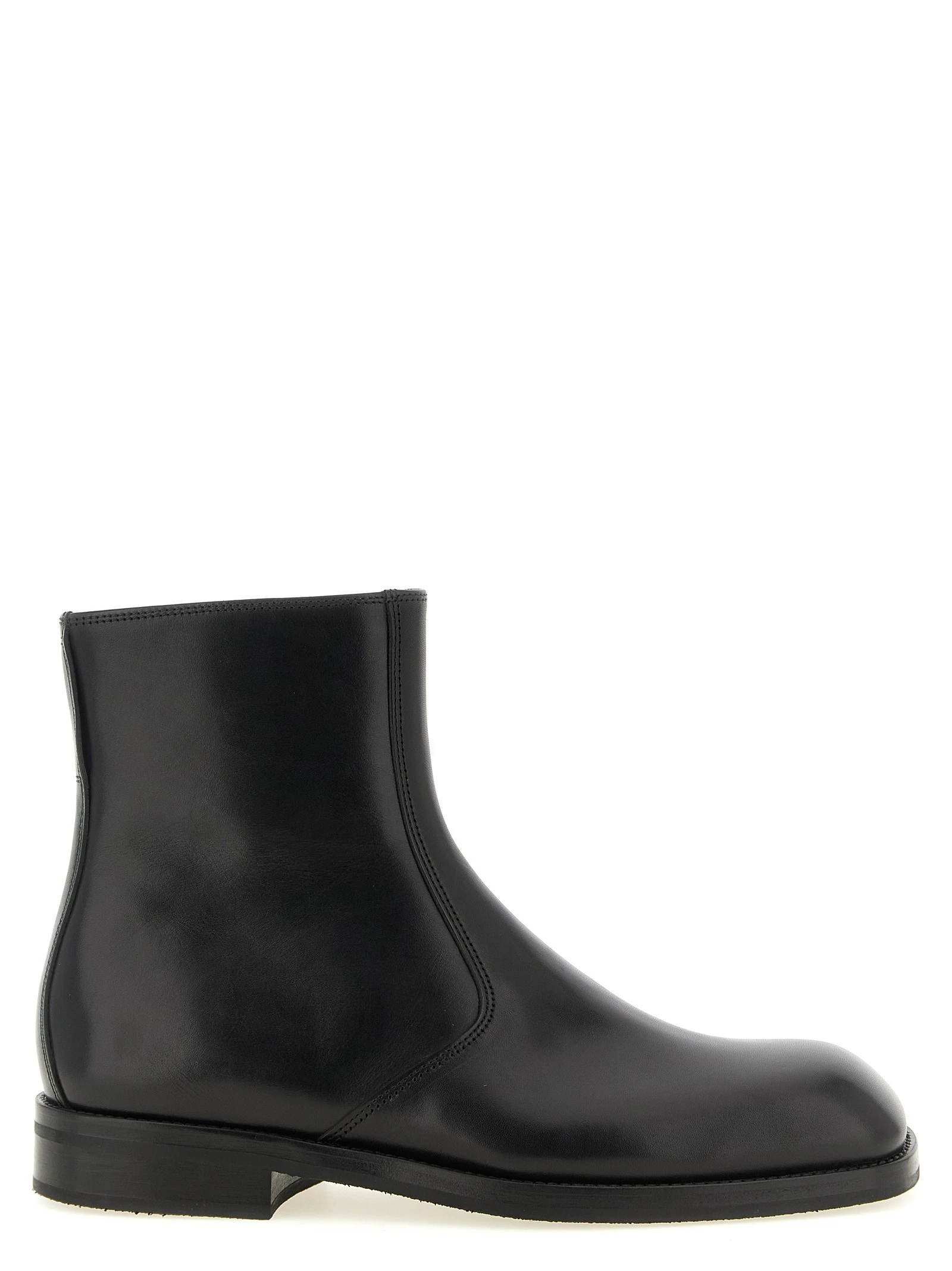 Zip ankle boots
