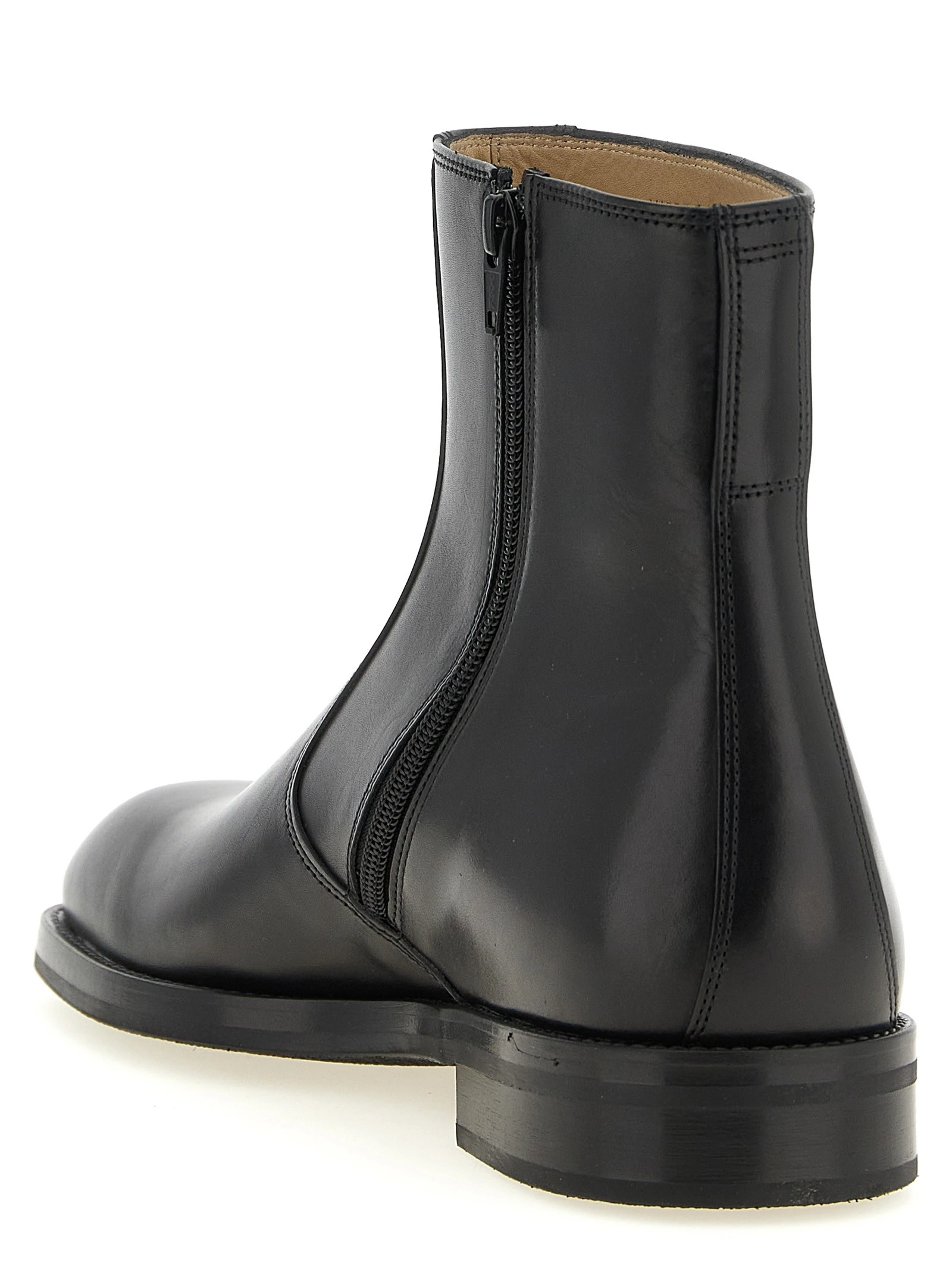 Zip ankle boots
