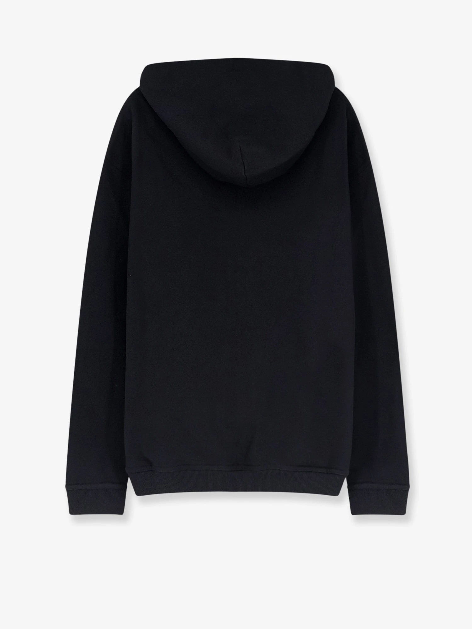 Cotton sweatshirt with front embroidered logo