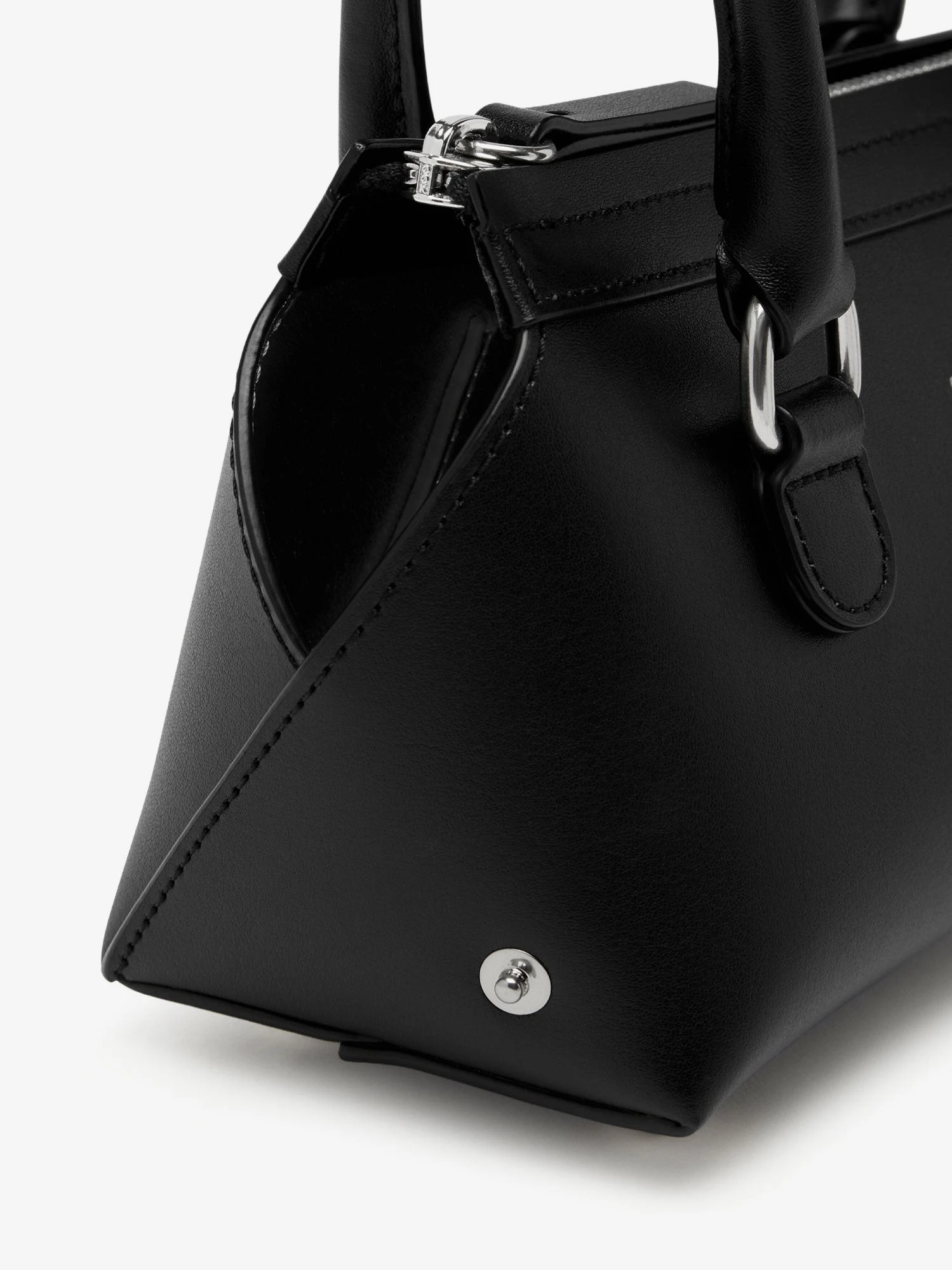 Mini Bauletto leather shoulder bag