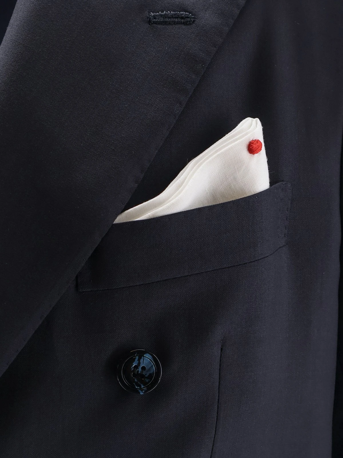 Double-breasted wool suit