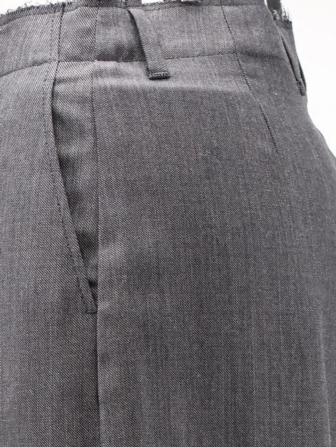 Virgin wool and cotton trousers