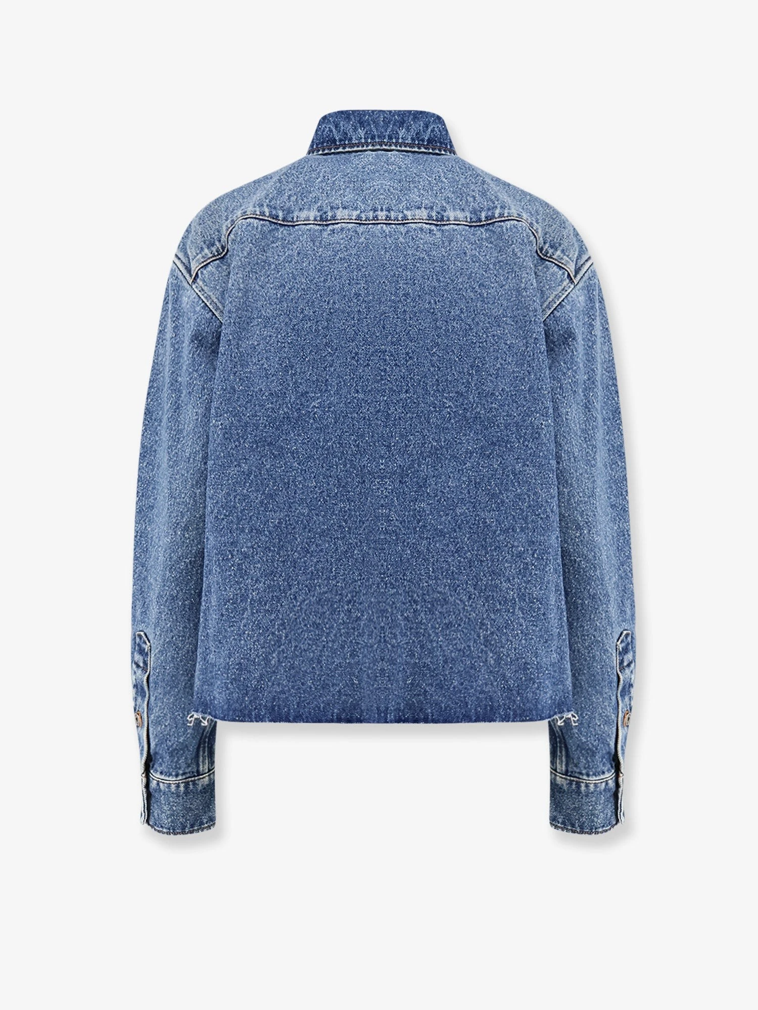 Denim shirt with Logo Patch